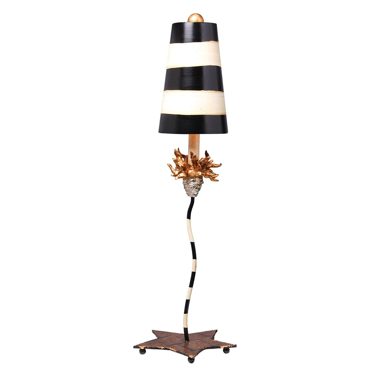 Flambeau Lighting TA1009 La Fleur Table Lamp, 9 x 9 x 40