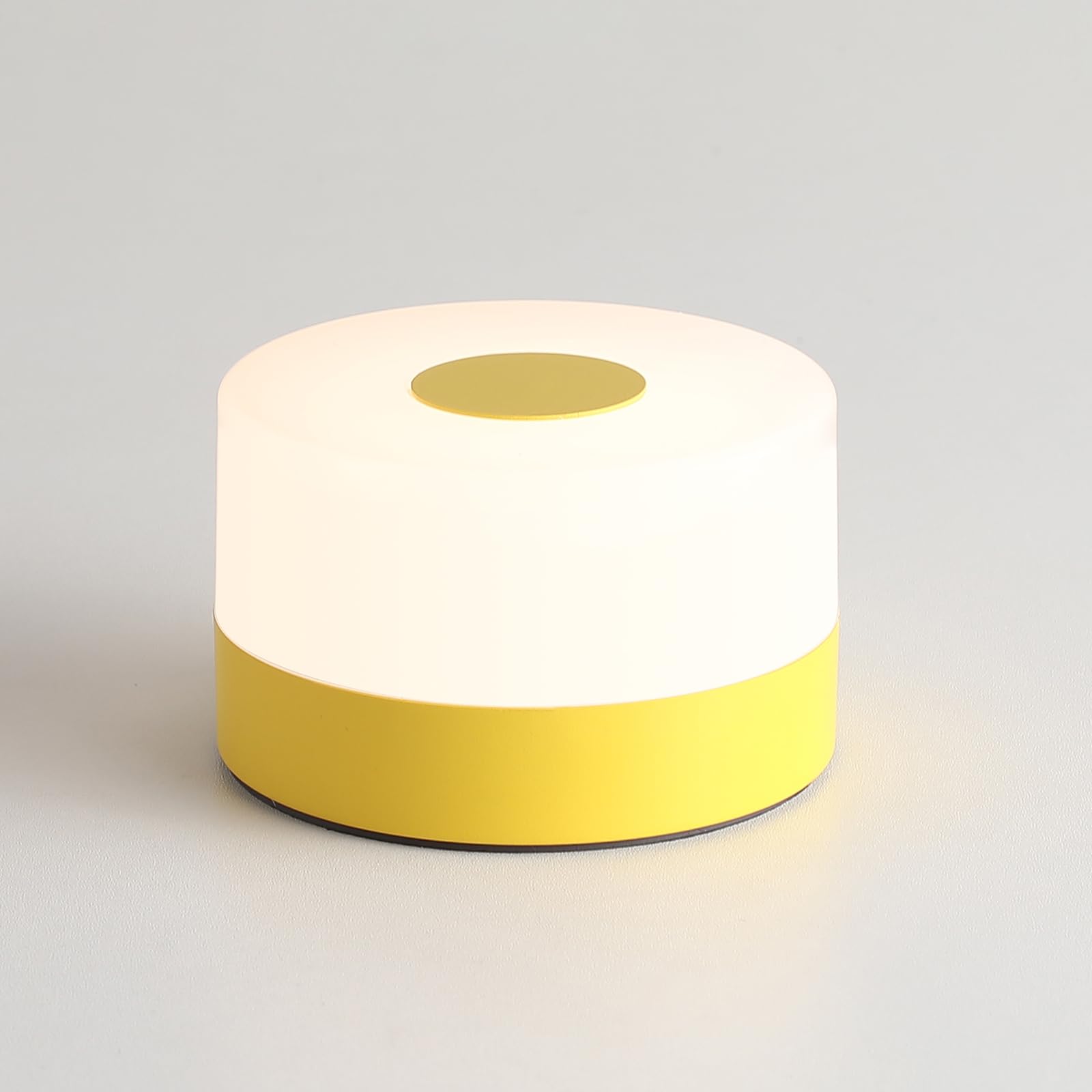 JUSHENG USB Rechargeable Touch Lamp, 3CCT Dimming Function, Portable Night Light for Baby Nursery, Bright Yellow, Model CG0025YL