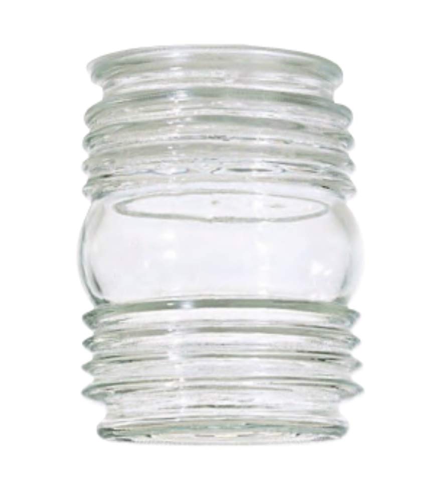 Satco Clear Glass Shade - 3-1/4-Inch Fitter Opening, Model S9161