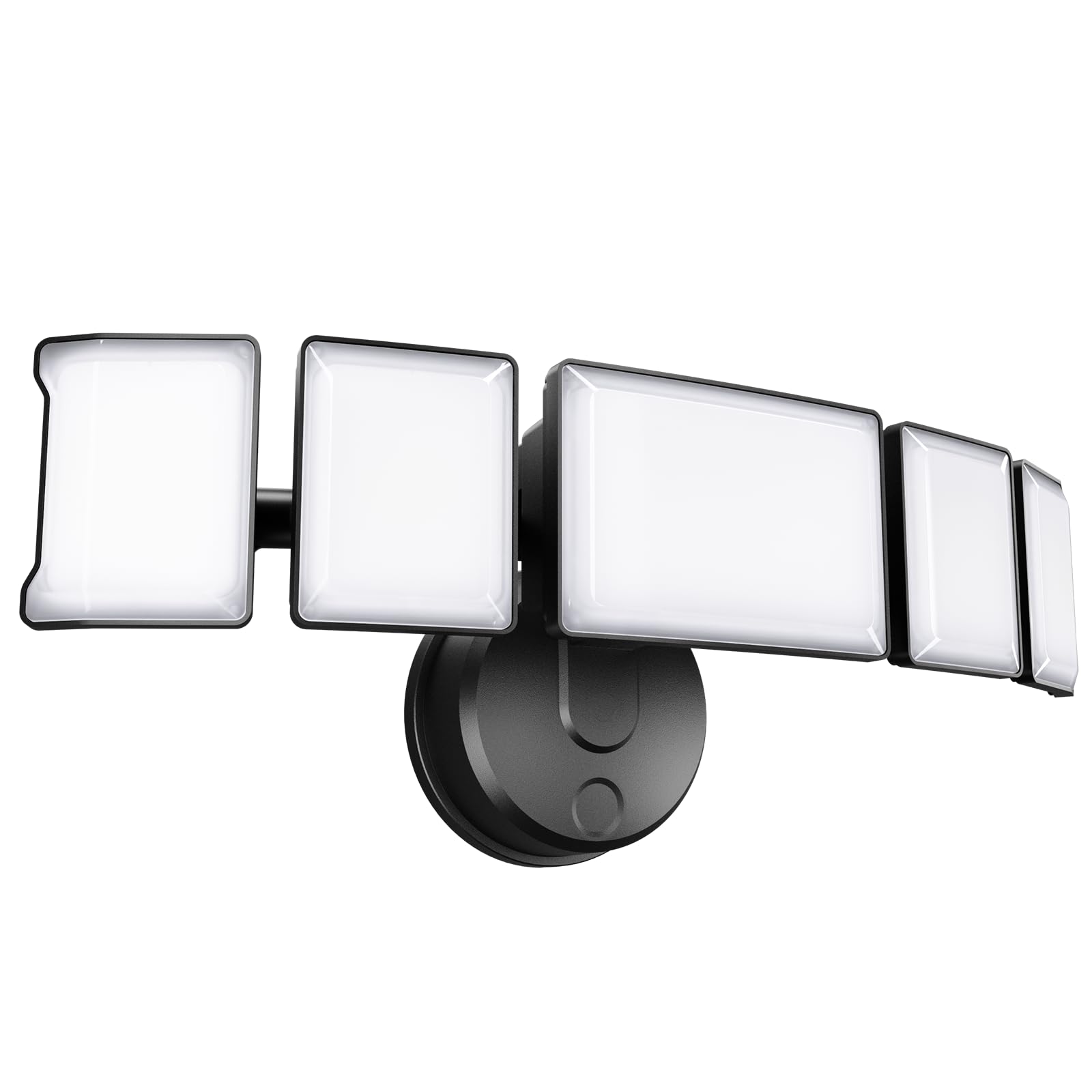 Olafus 100W LED Flood Light, 10000LM, IP65 Waterproof, 5 Adjustable Heads, Black, Model 5-LBA100M