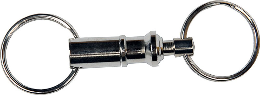 Hy-Ko Pull Apart Key Ring, Medium Size, Silver, Model KC116