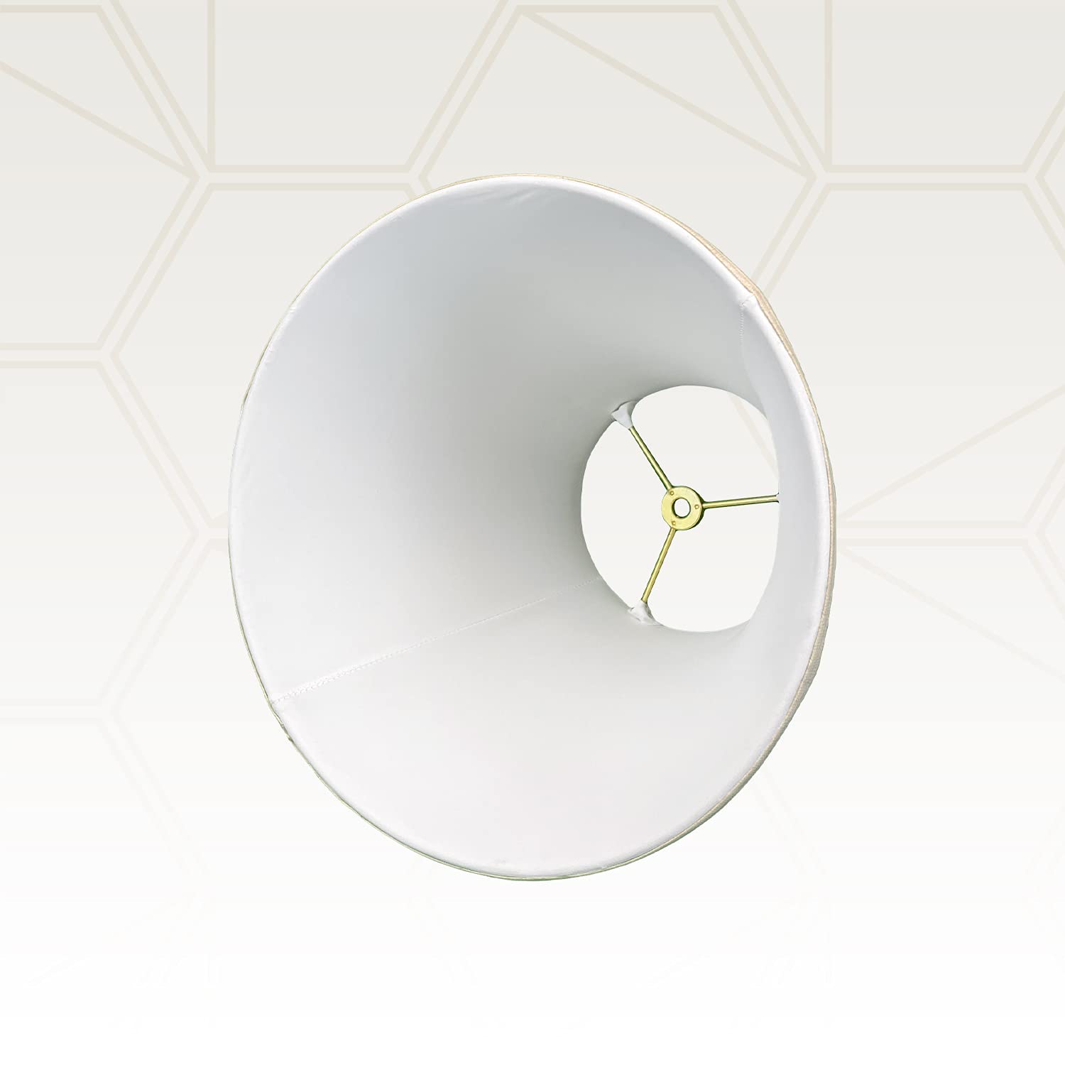 Royal Designs Deep Empire Lamp Shade, Linen Beige, 9 X 18 X 14