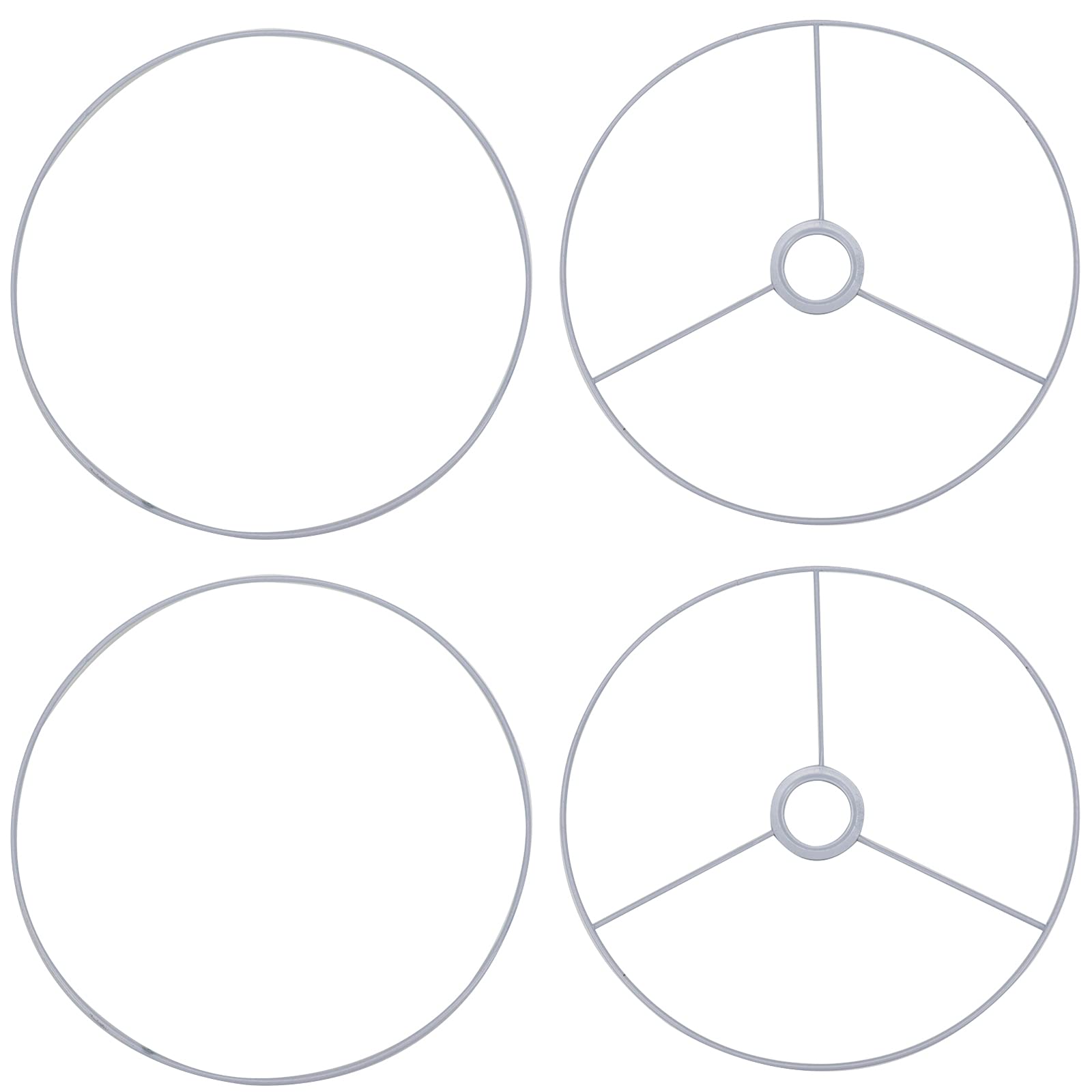 Lc Lictop 250Mm/9.84 Inch Diameter Lamp Shade Ring Set To Make A Diy Ring Lamp Shade Spider Fitter 2 Set