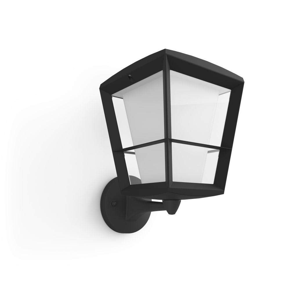 Philips Hue Econic Up Outdoor Smart Wall Light - Black - E26 Color-Changing Led Bulb - 1 Pack - Requires Hue Bridge - Weatherproof