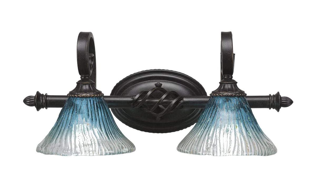Toltec Lighting Elegante 2 Light Bath Bar In Dark Granite (162-Dg-458)
