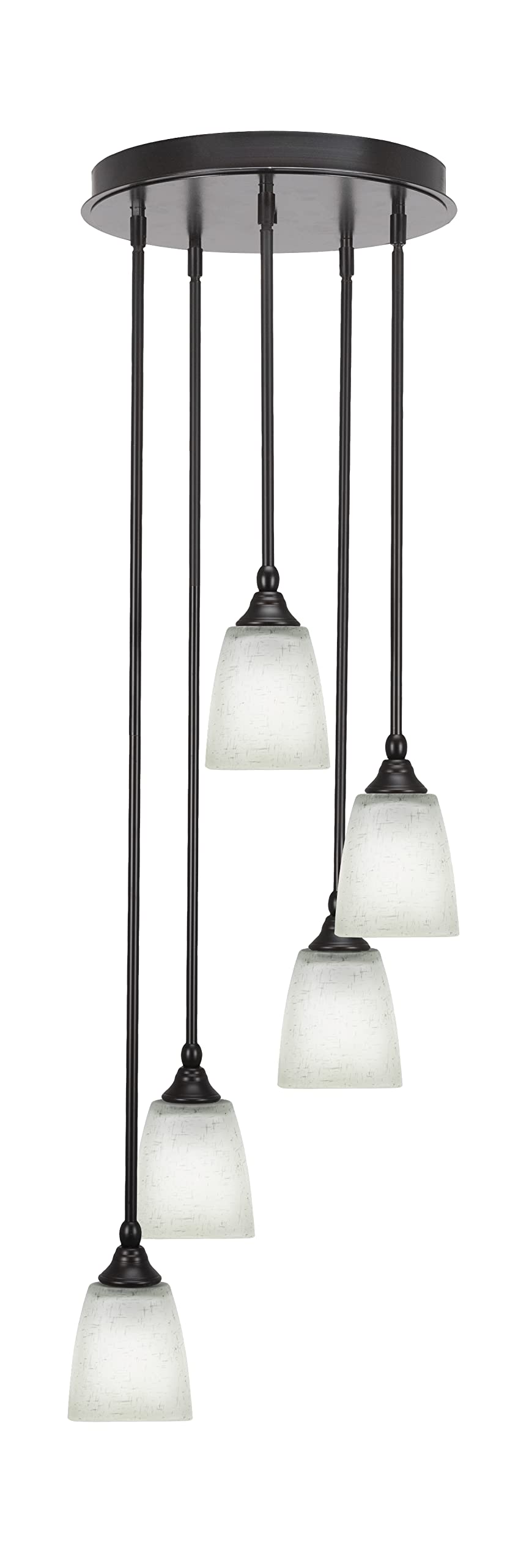 Empire 5 Light Cluster Pendalier in Espresso Finish (2145-ES-460)