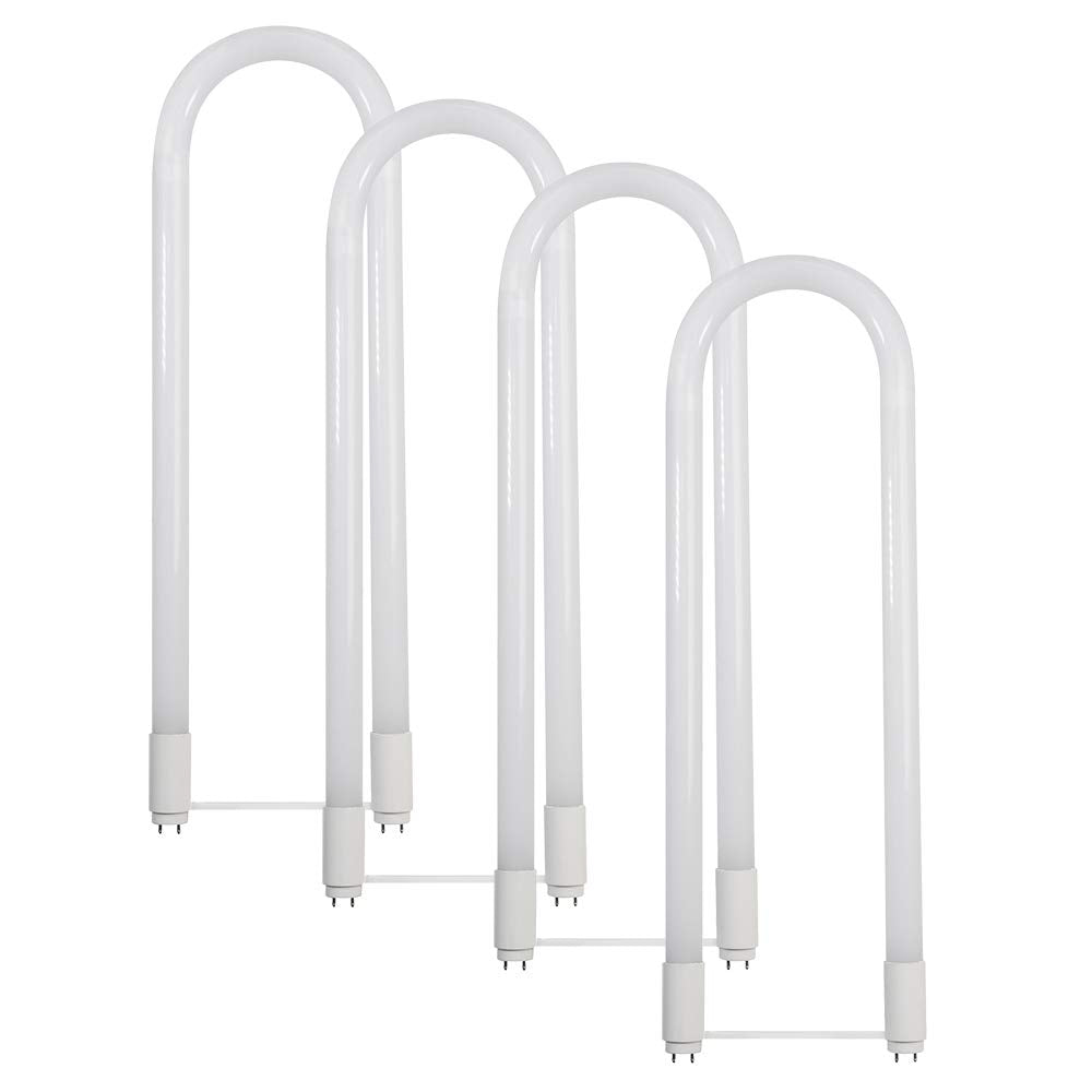 Feit Electric Led 15W T8/T12 U-Bend Direct Replacement Or Ballast Bypass Linear Led Light Bulb, 4000K Cool White, 4-Pack