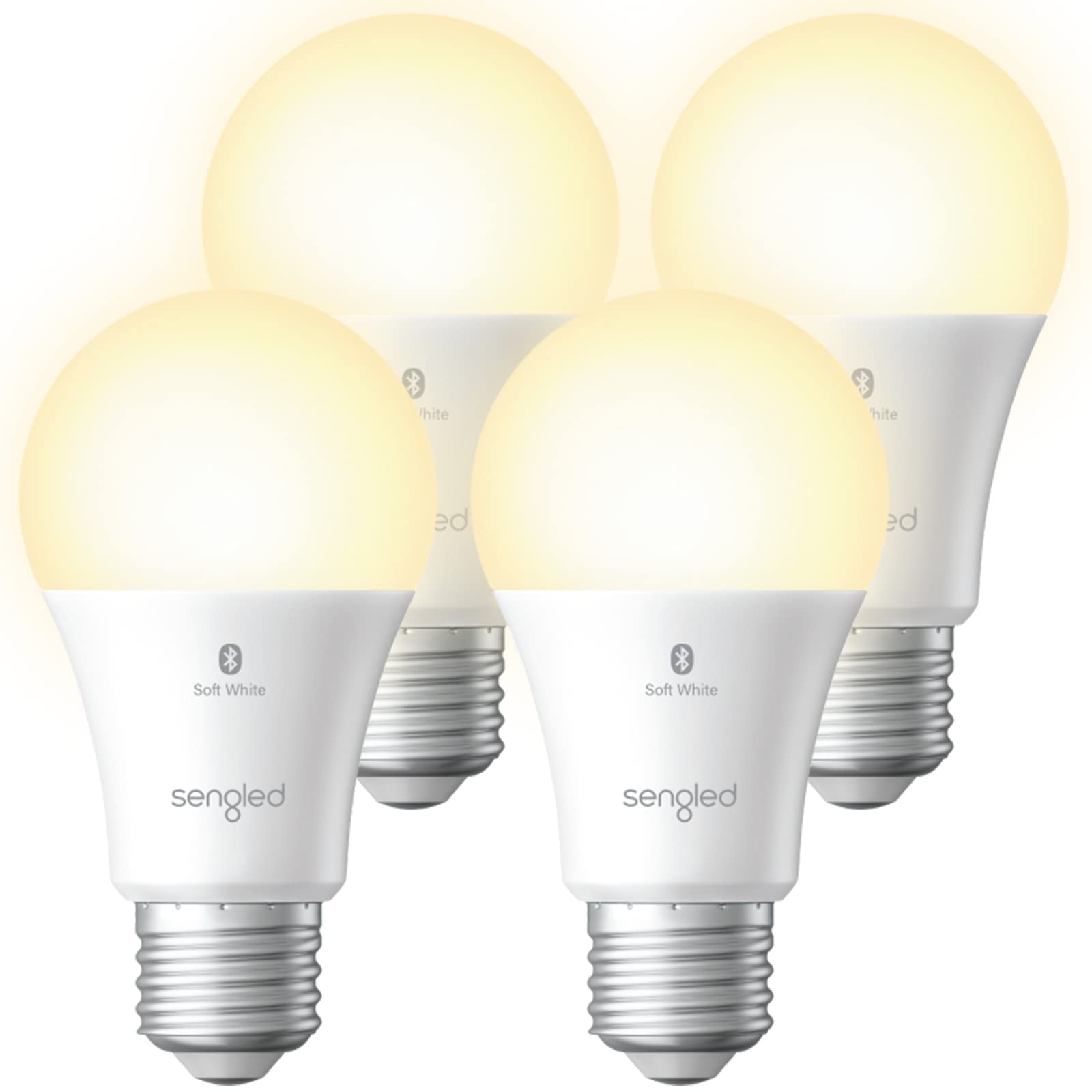 Sengled Alexa Light Bulbs, 100W Equivalent Smart Light Bulbs Bluetooth Mesh 1500 LM, Smart Bulbs That Work with Alexa Only, Dimmable LED Bulbs A19 2700K Extra Bright, No Hub Required, 4 Pack