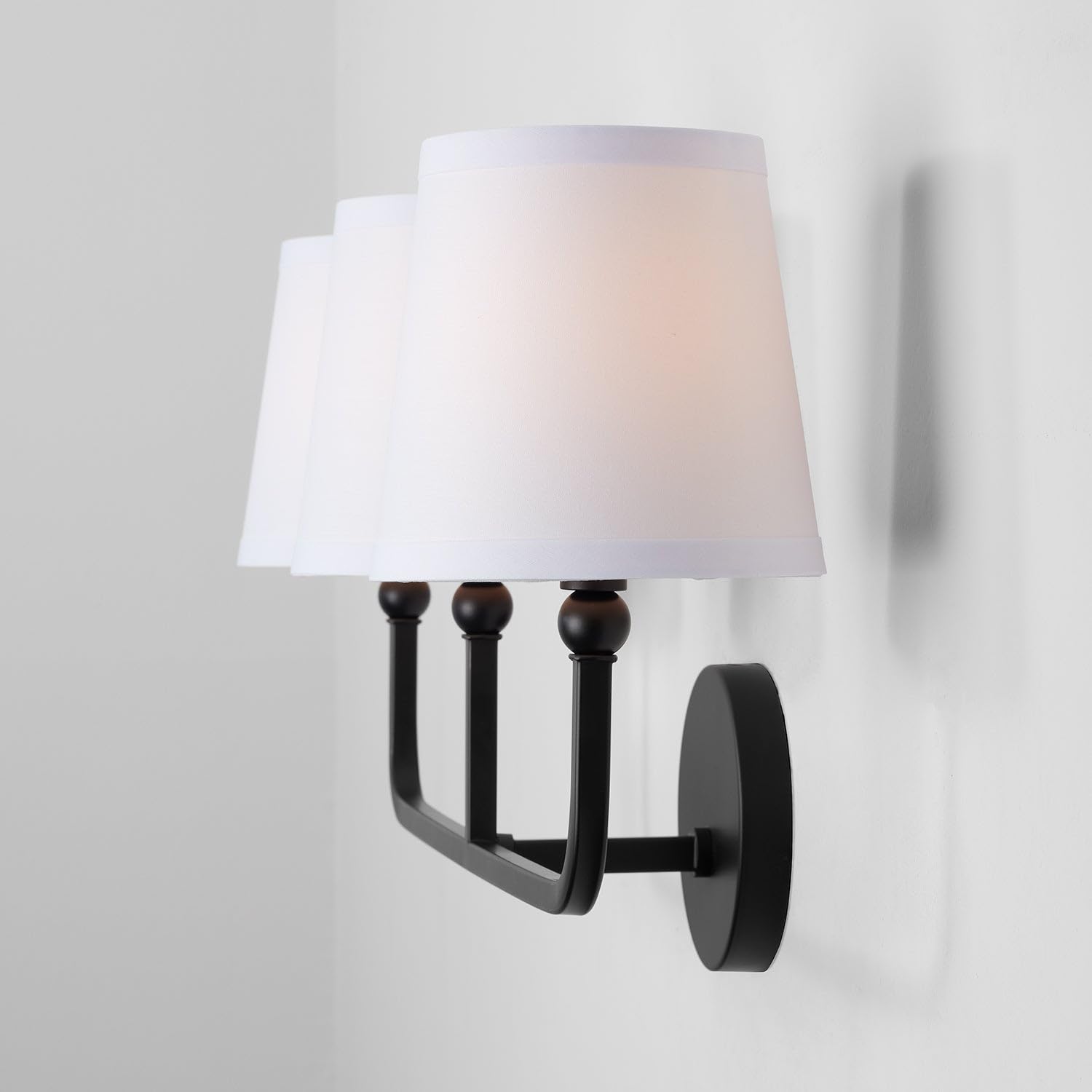 Capital Lighting Dawson Bath Vanity, 3-Light, 180W, 12inH x 26inW, Metal, Matte Black, Model 119331MB-674