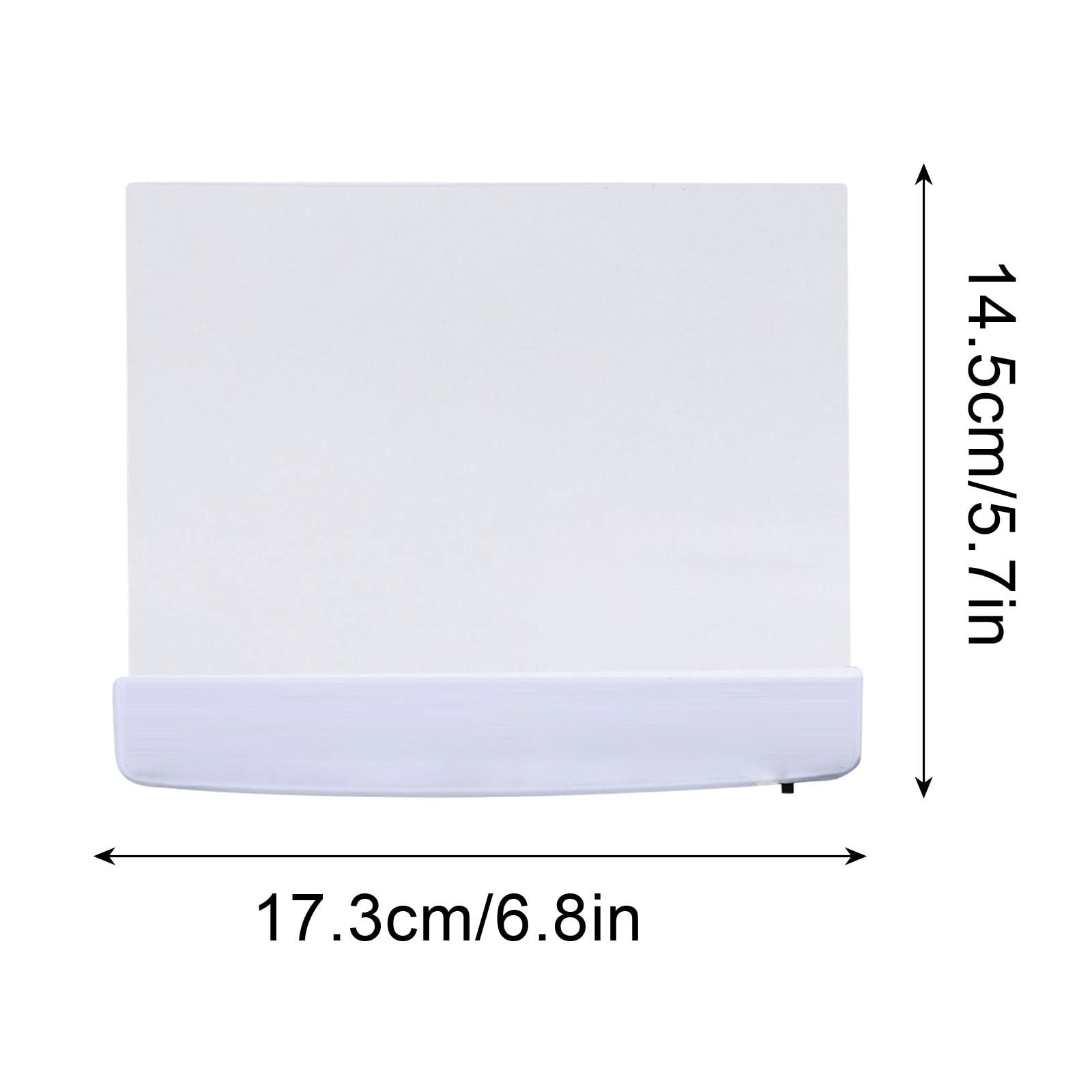 Juesi Flat Book Light For Reading In Bed At Night Clear Led Book Full Page Light Illuminator Panel Plate Lamp Board Wireless (Wh