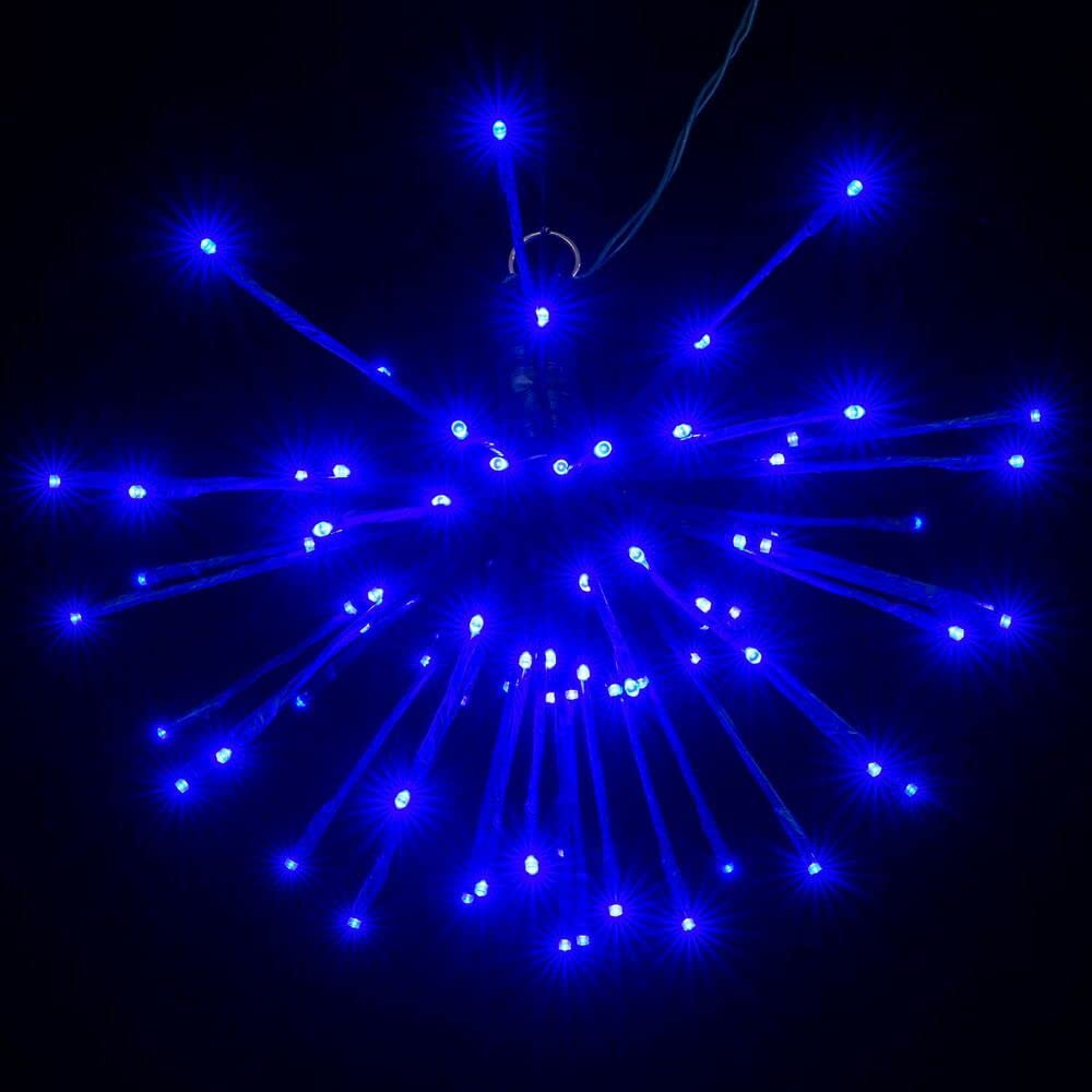 Vickerman 80Lt x 16&quot; Green Starburst Blue 5mm LED Lights.