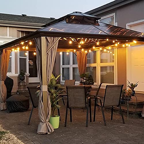 GOOTHY G40 Outdoor Globe String Lights, 25FT, Black Wire, 27 Incandescent Bulbs, UL Listed for Indoor Outdoor Use