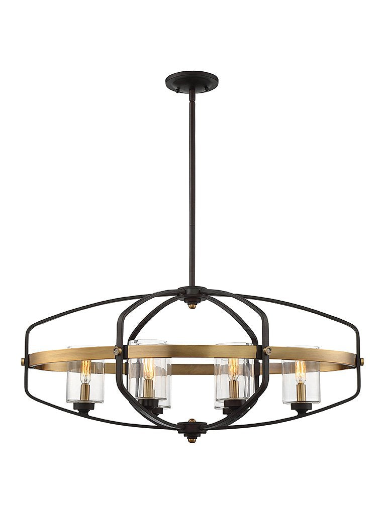 Savoy House 1-8042-6-79 Kirkland 6-Light Trestle in English Bronze and Warm Brass