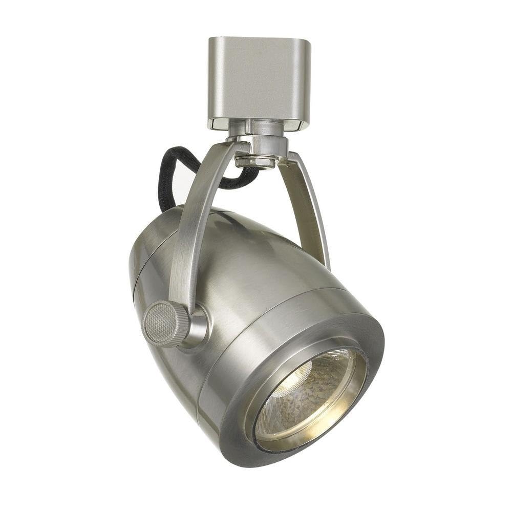 Cal Lighting HT-701-BS Dimmable 12W intergrated LED Track Fixure, 960 Lumen, 3000K, Brushed Steel, 5.00x3.50x4.30