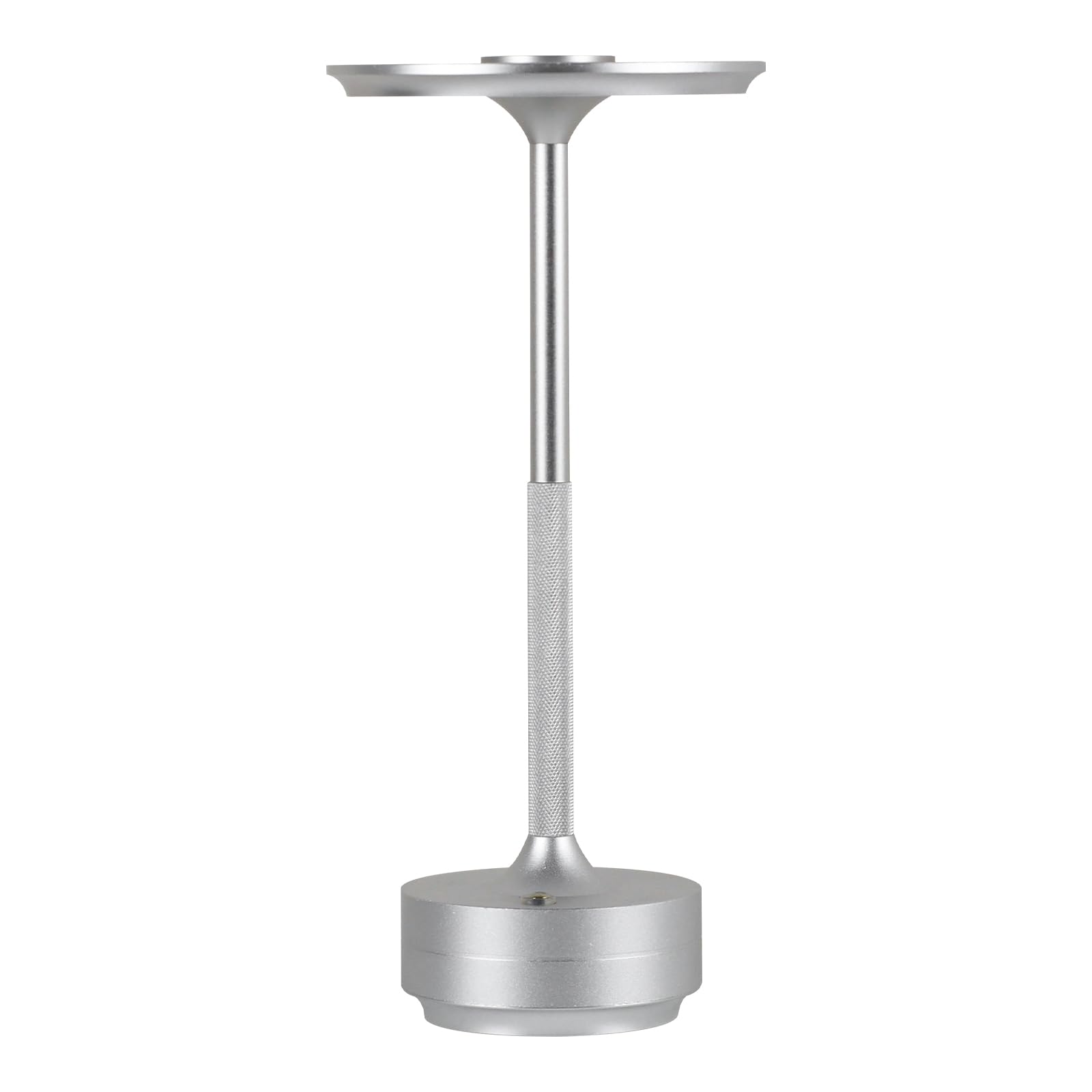 KROPTIB Cordless Table Lamp LED Rechargeable 3 Color Dimming 5000mAh Waterproof Silver Model ttl-fd-si-1