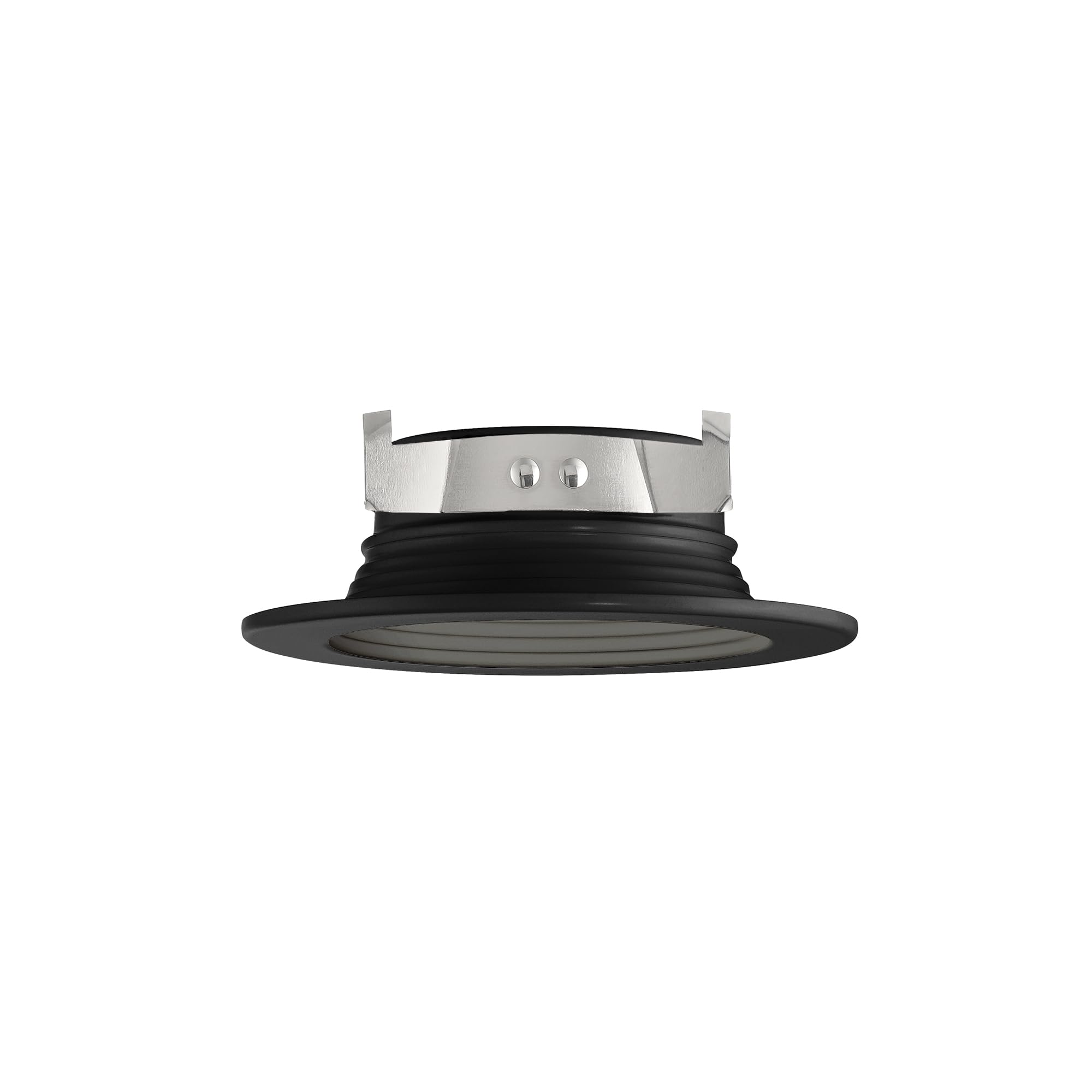 DESIGNERS FOUNTAIN LED Recessed Ceiling Light 4 Inch Dimmable 1000 Lumens Black Baffle Retrofit Trim Model EVL40893T50BK