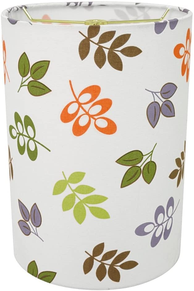Aspen Creative 31251A Transitional Drum (Cylinder) Shaped Spider Construction Lamp Shade In Off White 8'' Wide (8'' X 8'' X 11''