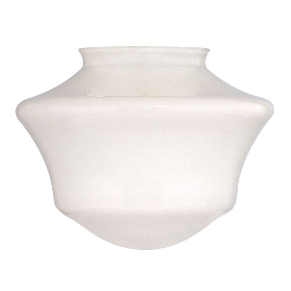 Design Classics Lighting Opal White Glass Shade - 3-Inch Fitter Opening