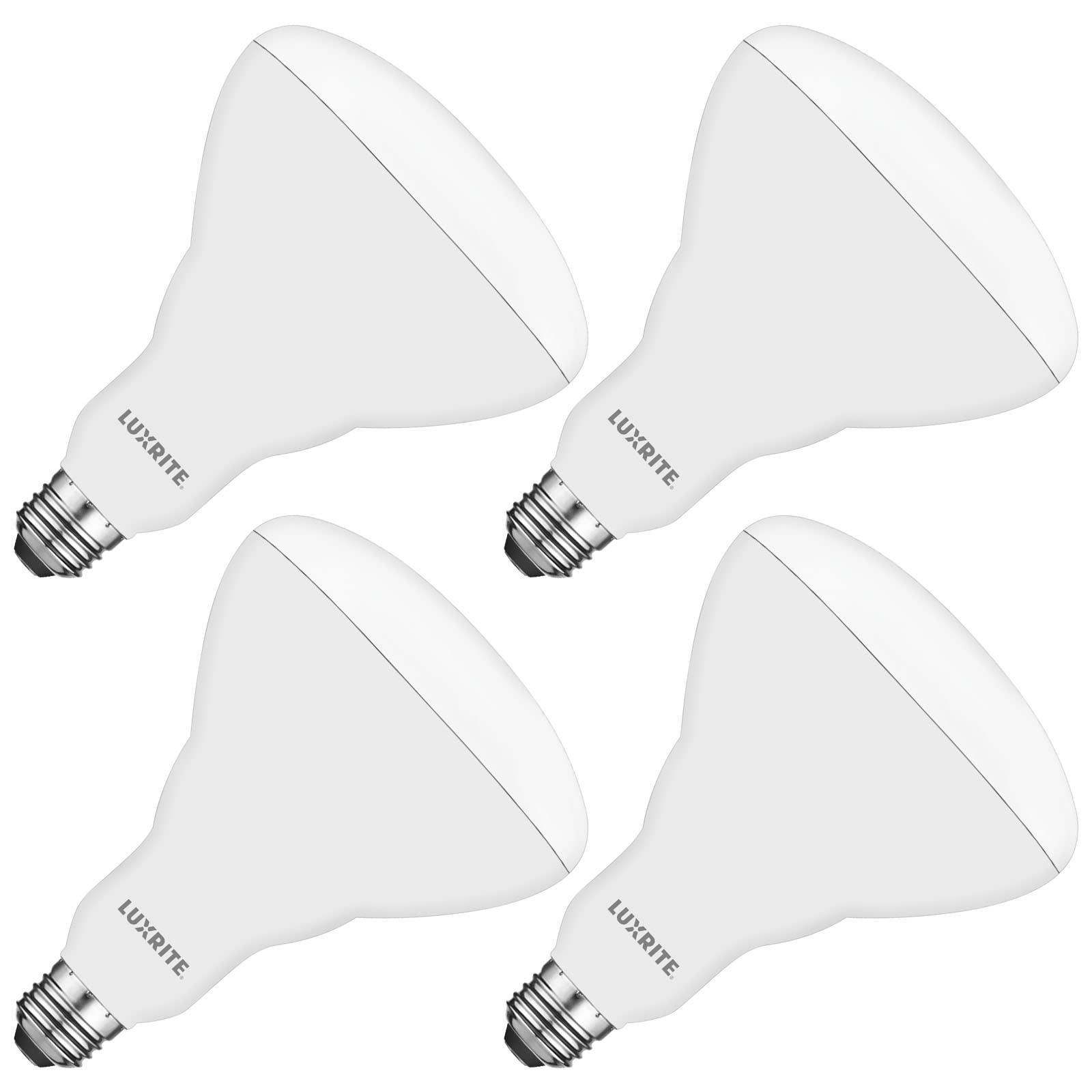 LUXRITE BR40 LED Light Bulbs 85W Equivalent 6500K Daylight Dimmable 1100 Lumen 4 Pack E26 Medium Base