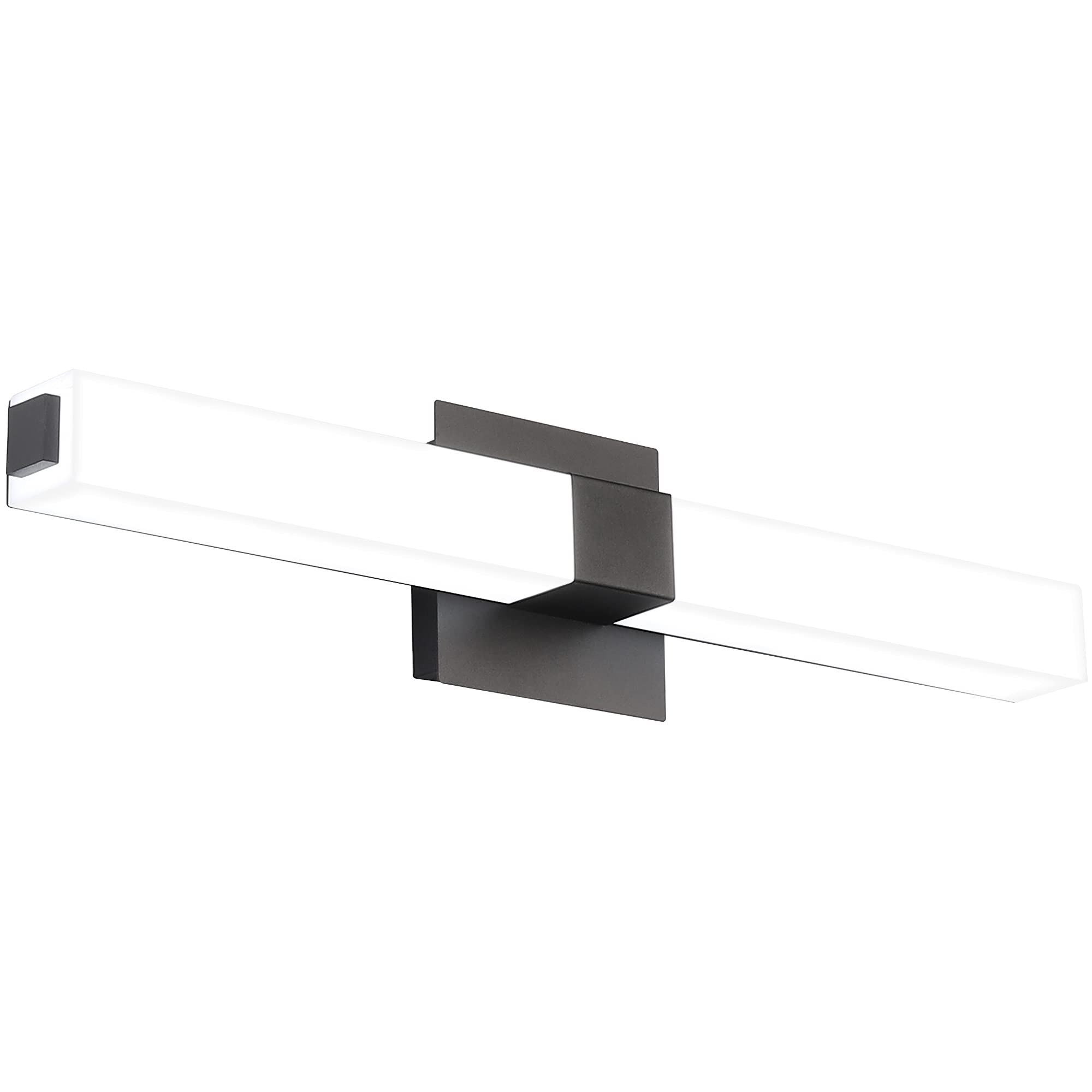 ZUZITO Bathroom Vanity Light - 24 inch, 18W LED, Cool White 6000K, Matte Black, Not Dimmable, Model S16001-613mm
