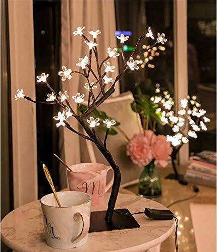 AtneP Lights 24 Led Tree For Diwali Christmas Home Decoration Festival Decor Lights 14X5 Inches Warm White(Metal)
