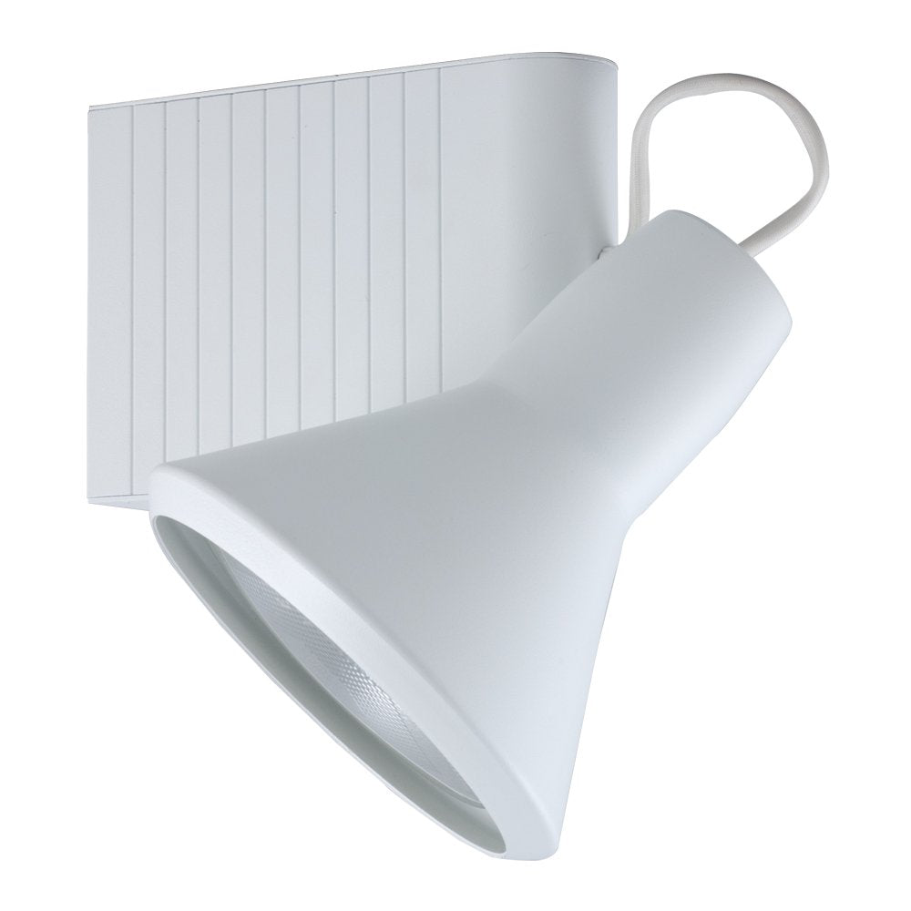 Jesco Lighting Classic 907 Series Metal Halide Track Light Fixture, PAR38, 70W, Metal, White Finish, Model HMH907P38701W