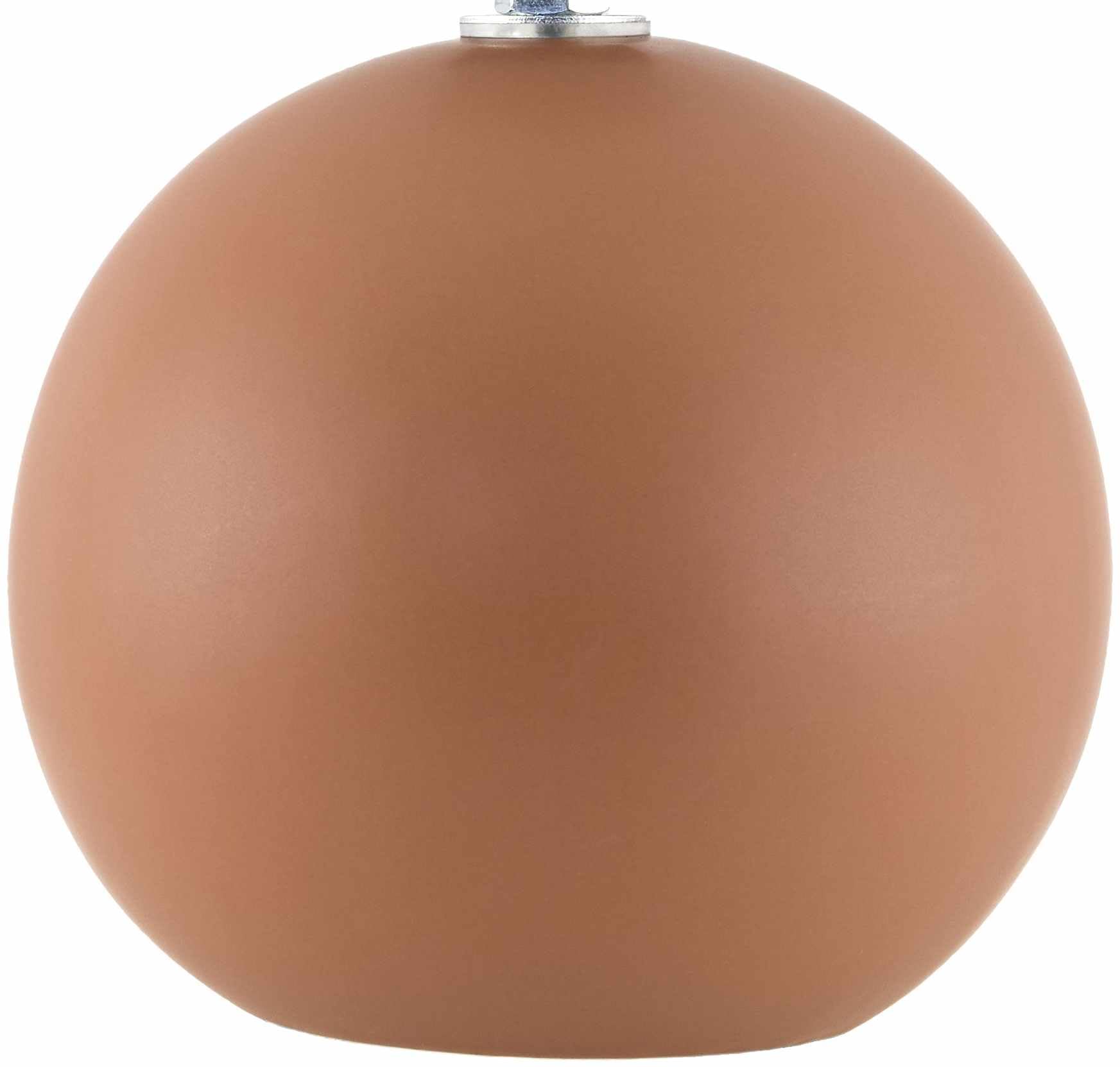 BoutiqueRugs Brennberg Ceramic Bedside Table Lamp - 10inH x 8inW x 8inD - Beige, Brown - Model BTGQMA5-012