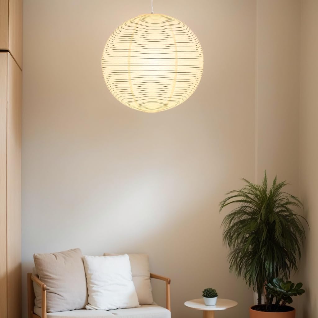 Lamp Shades Paper Lanterns Shade Chinese Lantern Lights Pendant Light White Japanese Cover (1  Off-White)