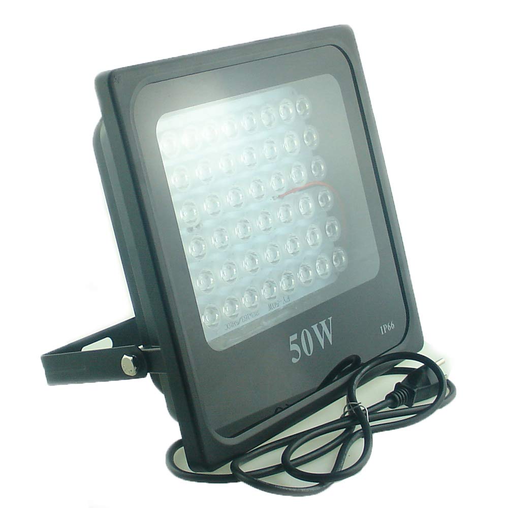 Quans 50W Ultra Violet Uv Led Light For Curing Glue Blacklight Fishing Aquarium Glow In The Dark Special Effects, 110V Us Plug (50 Watt)