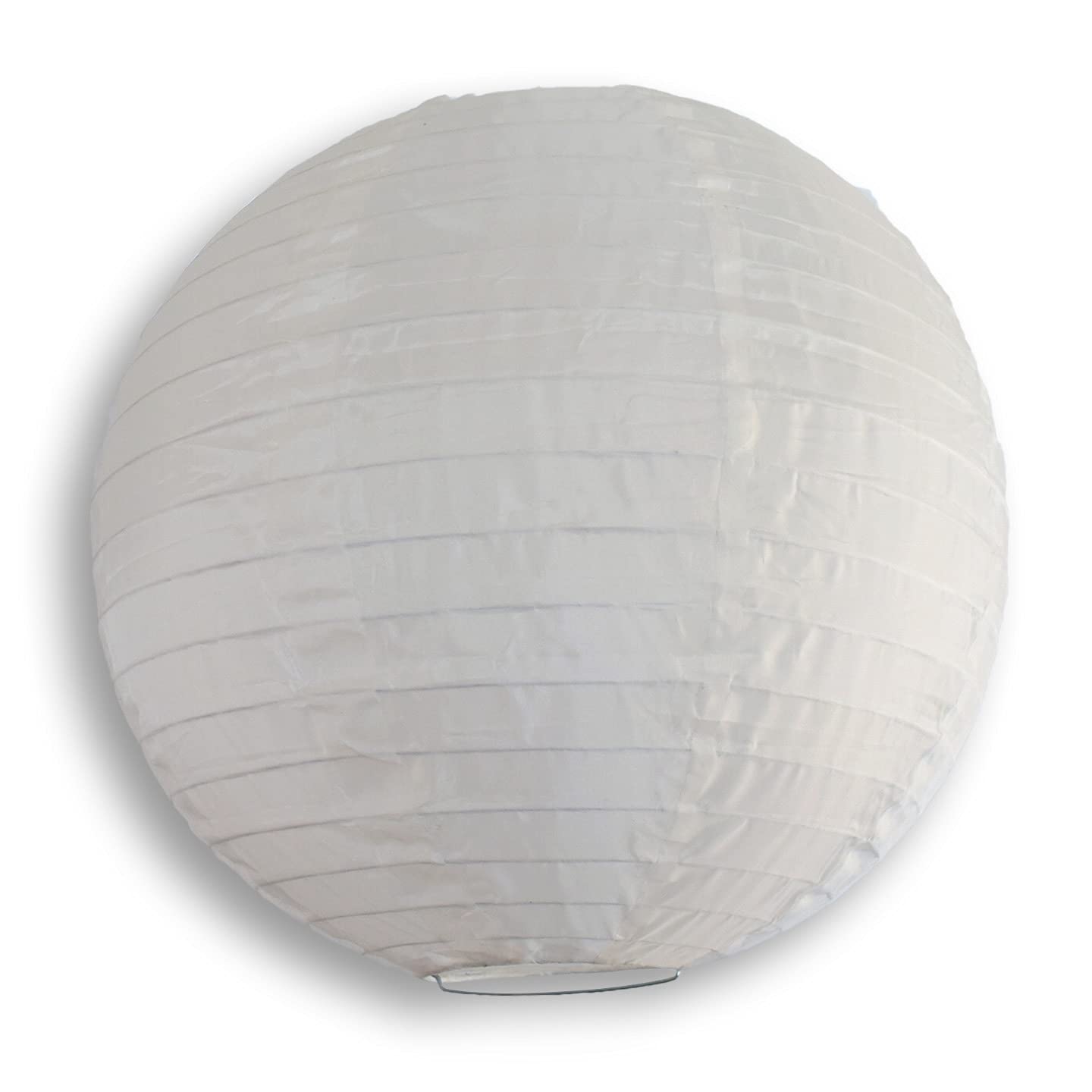 PaperLanternStore.com 16 Inch Beige Nylon Lantern, Durable Hanging Decoration