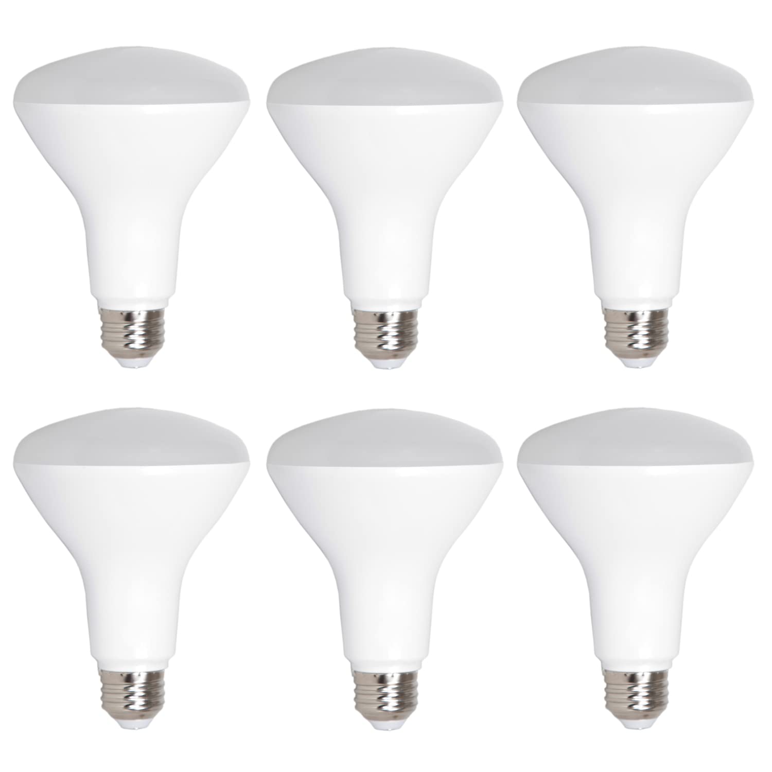 Maxxima Led Br30 65 Watt Equivalent Dimmable 8 Watt Light Bulb Warm White 720 Lumens Energy Star, 3000K (Pack Of 6)