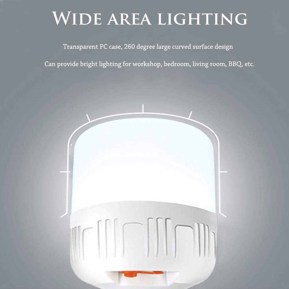 KOKOIN 30W LED Night Light Bulb, 5500LM Waterproof, Dimmable Emergency Light for Tent, Patio, Model HP-29, 1PC