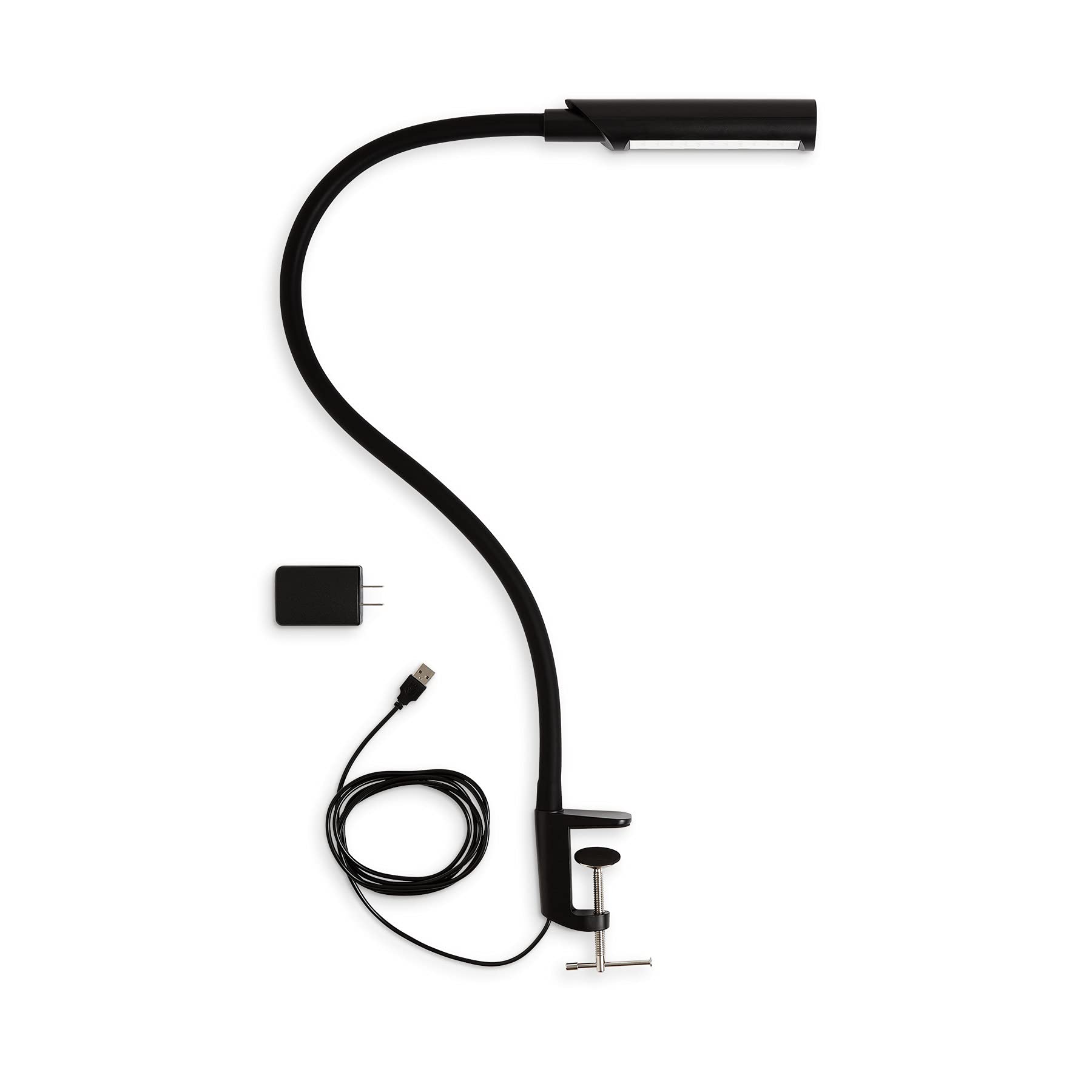 Reliable UberLight Flex 3200TL Task Light - LED Portable Desk Light with Clamp, USB Connection, 26.5    Flexible Gooseneck, 270 