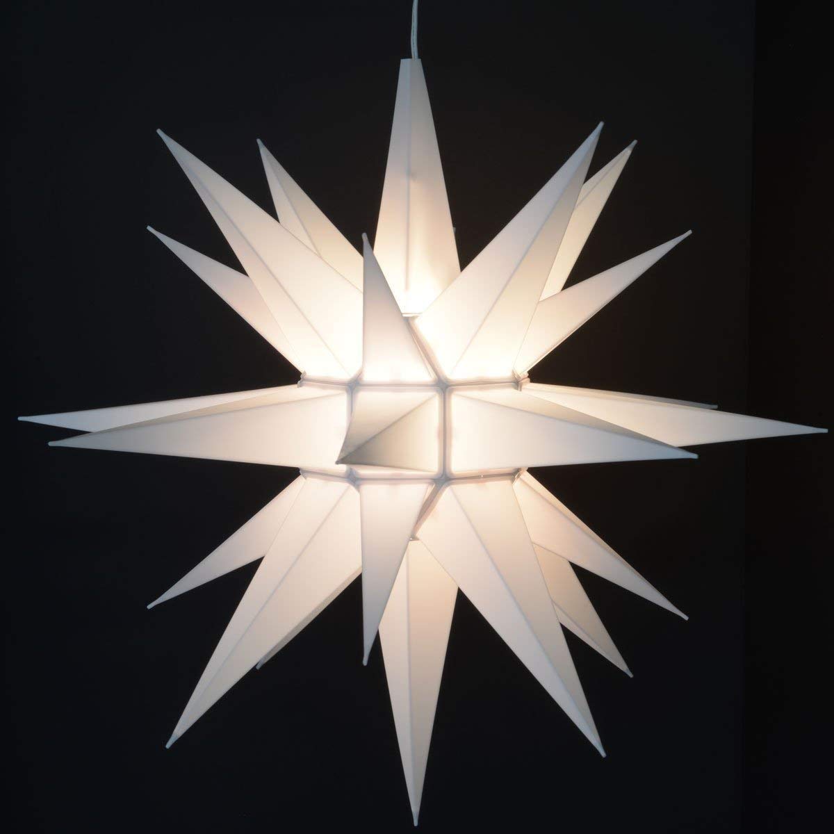 MINIBIRD Moravian Advent & Christmas Star Porch Light - White Plastic, Model 6010-801