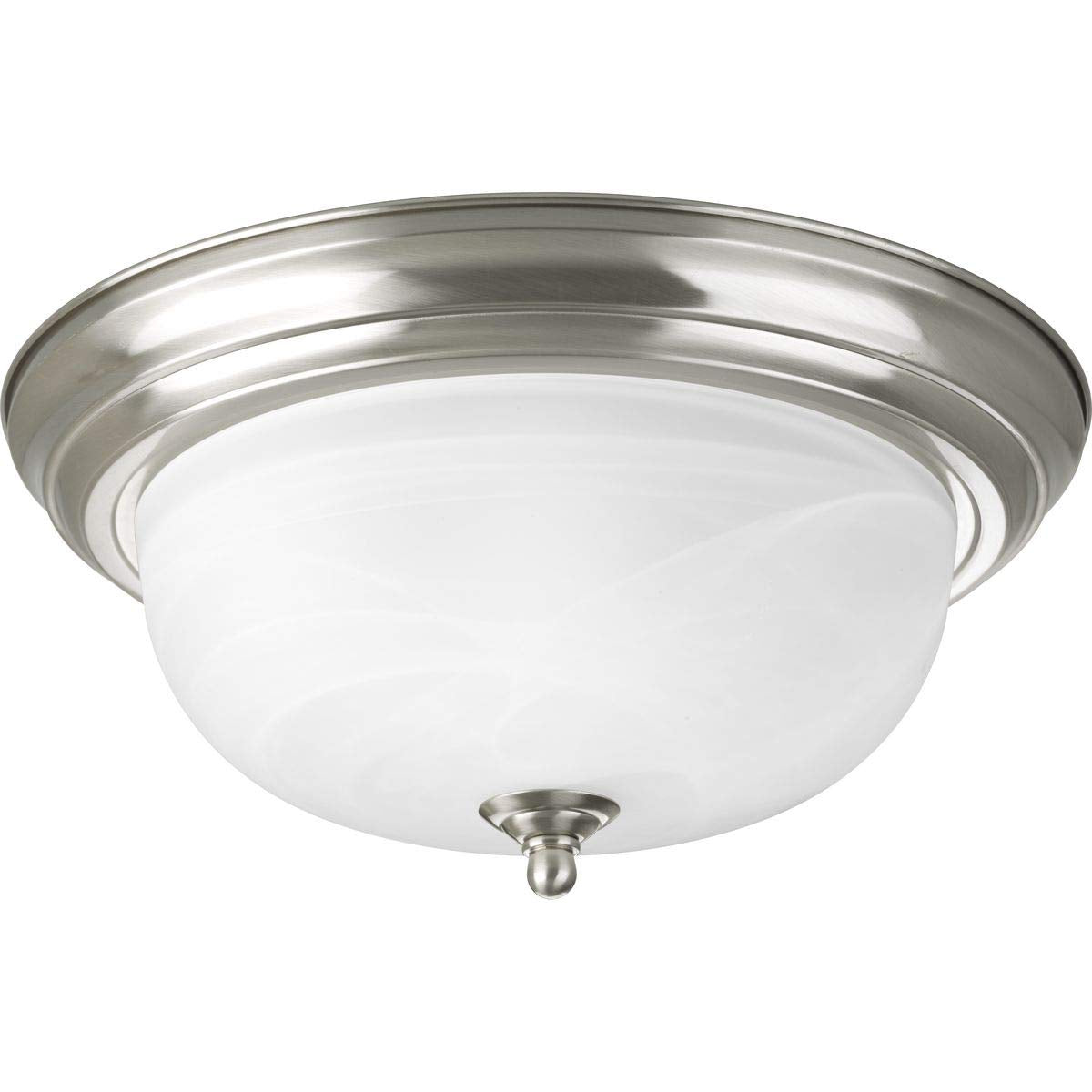 Progress Lighting P3925-09 Close-to-Ceiling Light Fixture, Nickel, Alloy Steel, 1 Pack
