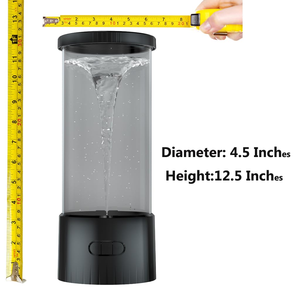 Colorlife Twister Hurricane Light- Novelty Nature Decor Gift For Boys Girls, Men, Women Mini Water Vortex Maker Mood Night Light