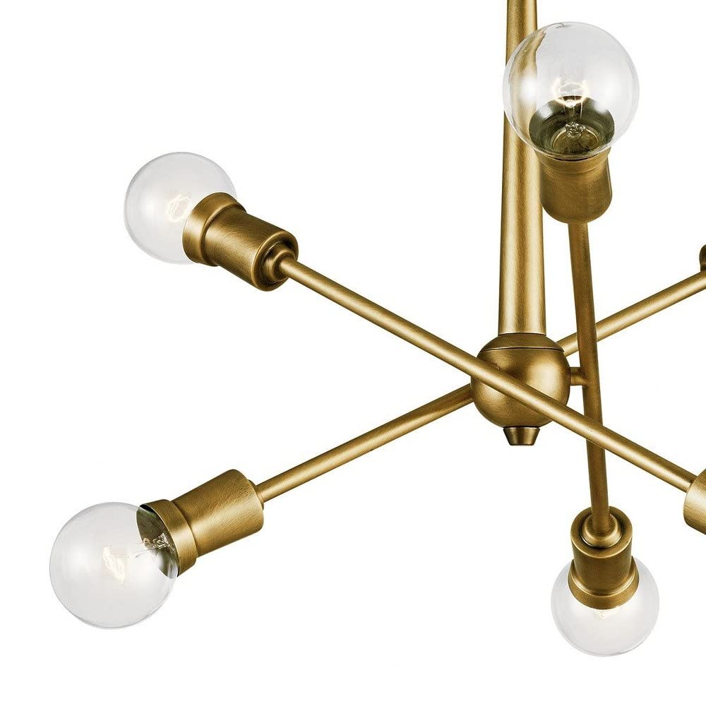 Kichler Armstrong 27.75" 6 Light Chandelier In Black