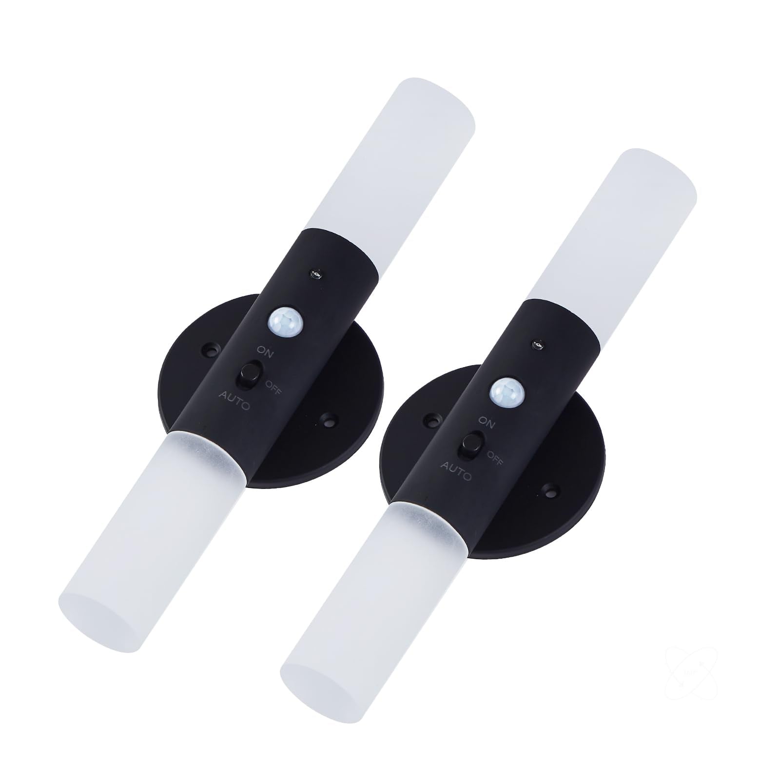 Led Motion Sensor Lights Battery Operated Wall Sconces Set Of 2 Rechargeable Wireless Picture Art Light Magnetic 360° Rotation Corner Lamps For Hallway Gallery Stairway Vanity Living Room Bedroom
