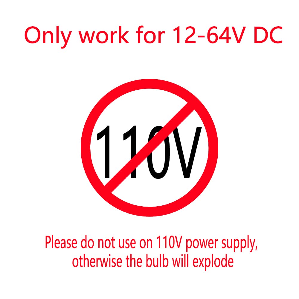 KONPWAY 12V Low Voltage LED Light Bulbs, Daylight 7W, Plastic, A-3, 2-Pack