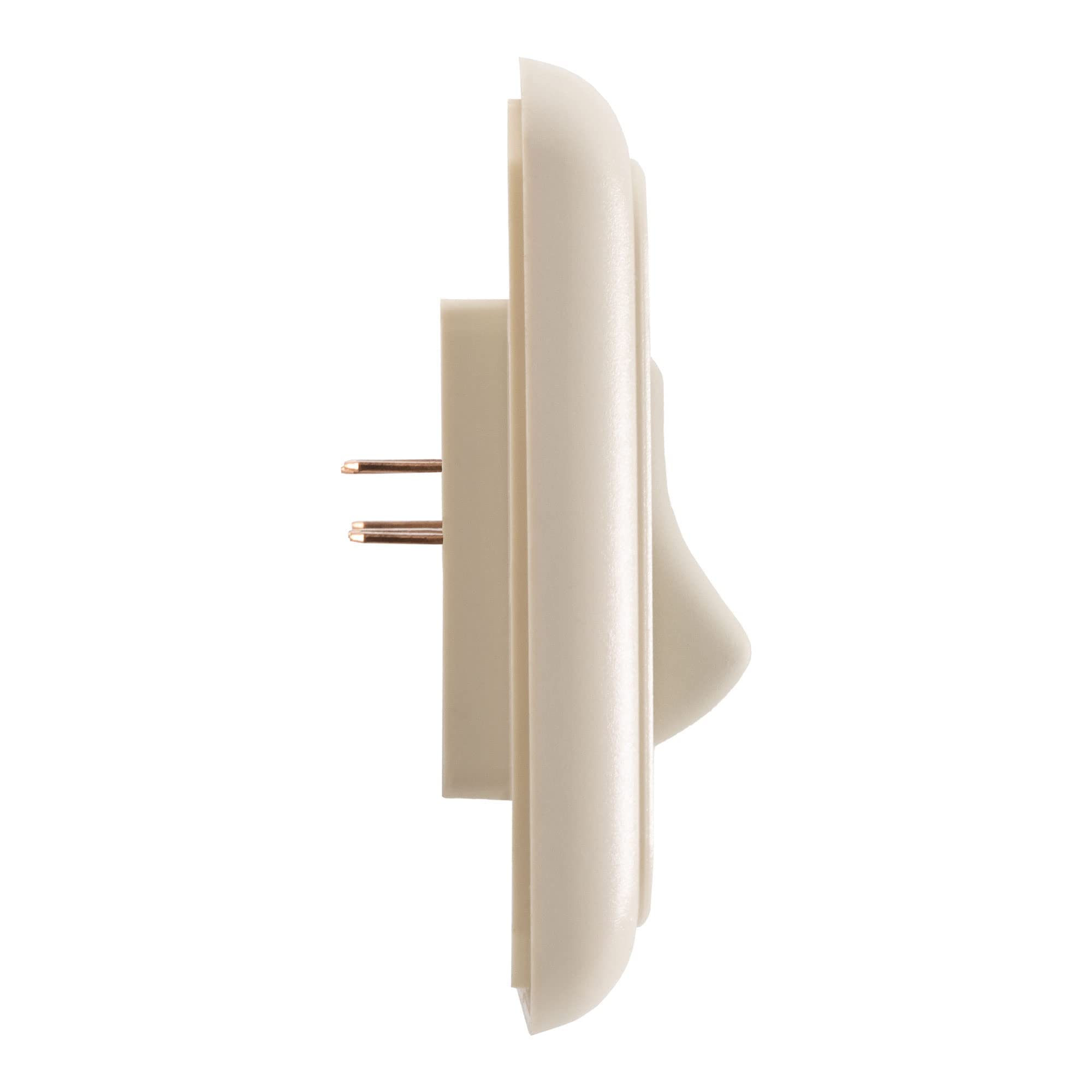 American Technology Components Triple Spst On-Off Switch With Bezel, 12-Volt, For Rv, Trailer, Camper (Almond)