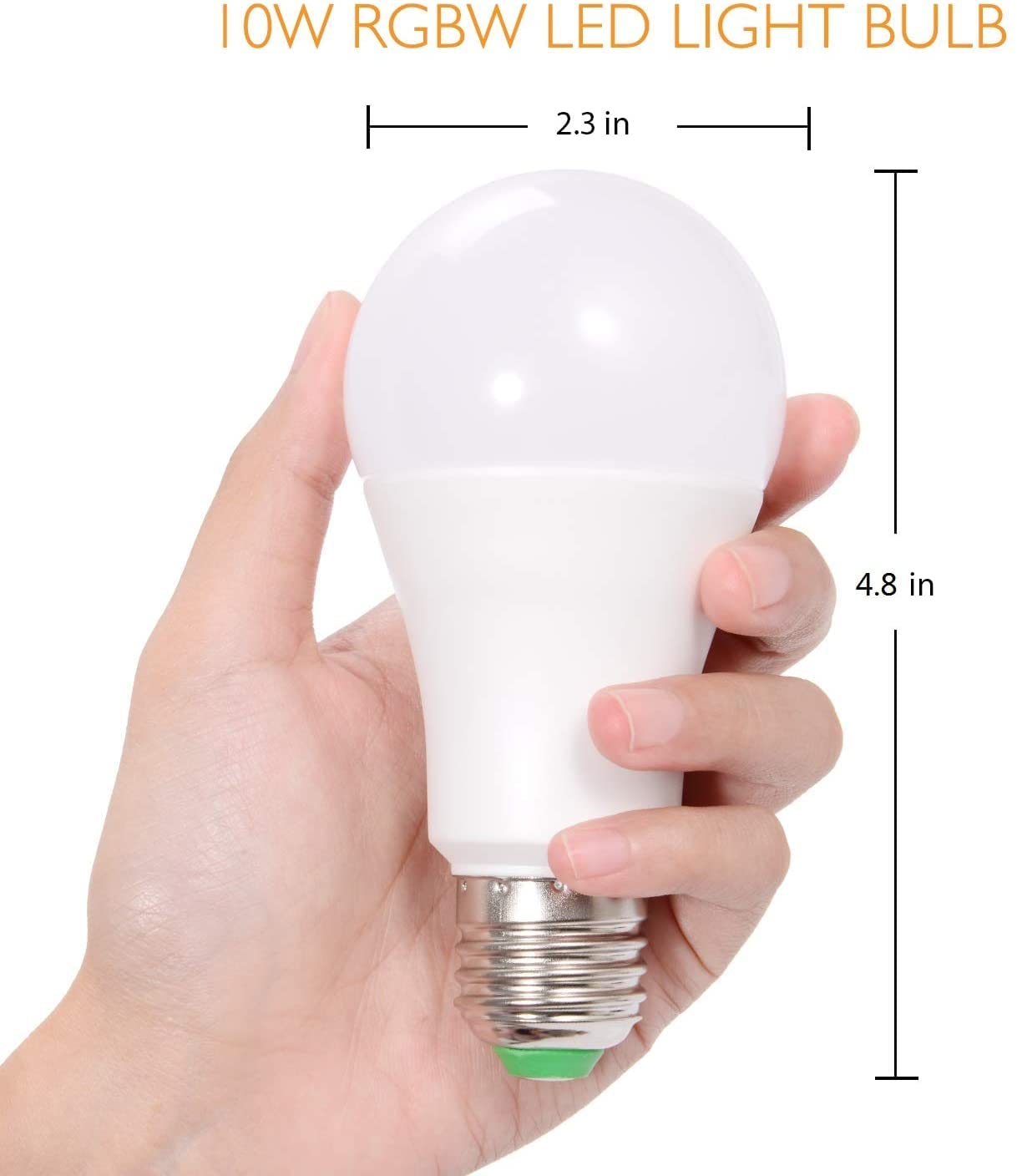 SUNNEST RGBW LED Color Changing Light Bulb, 900LM Dimmable E26 10W, Glass, 120 Colors, Mood Light for Home Decor and Parties