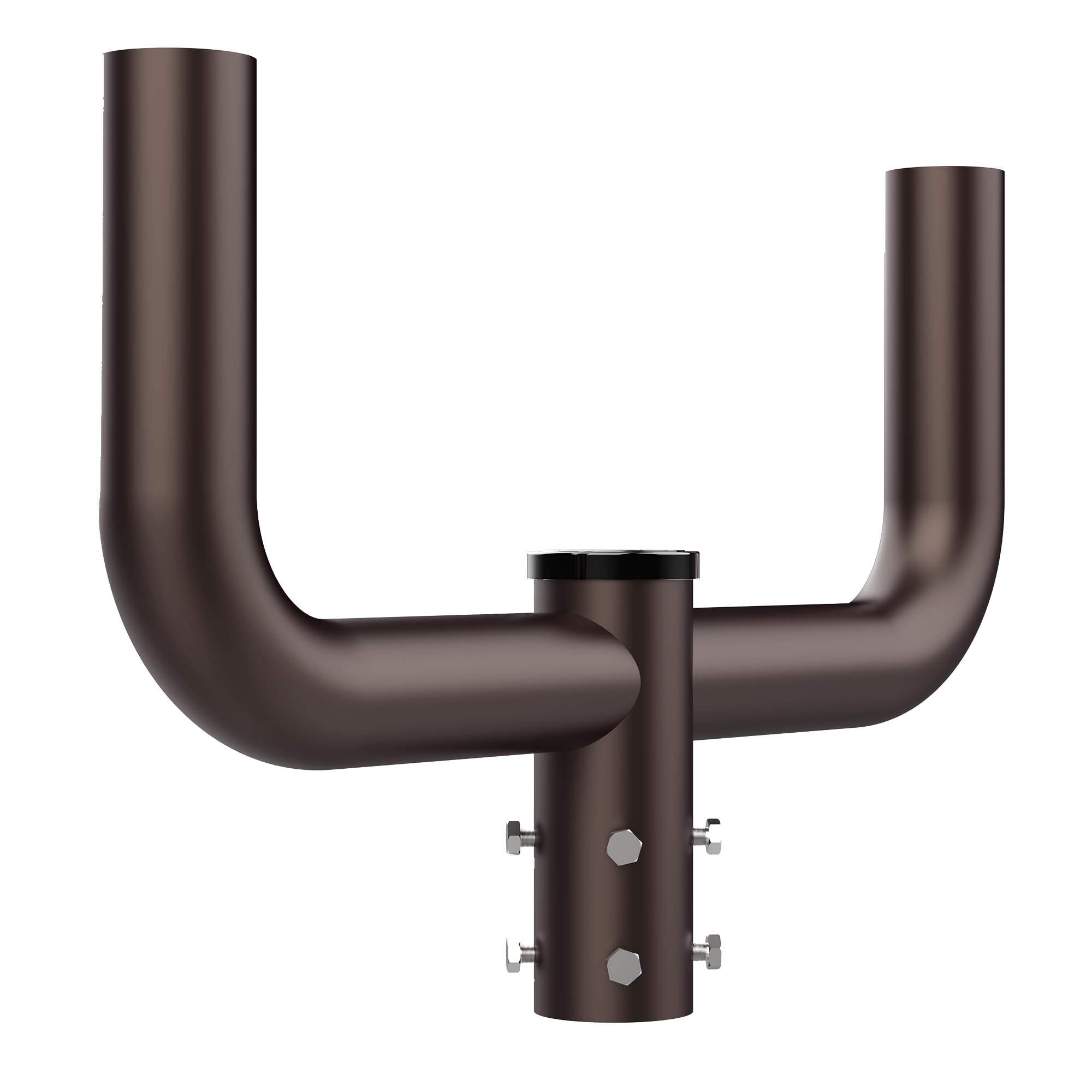 HYPERLITE Double Bullhorn Bracket for Parking Lot Light, 2 3/8'' Bullhorn Bracket for 2 Lights, Durable Mounting Bracket Bullhea