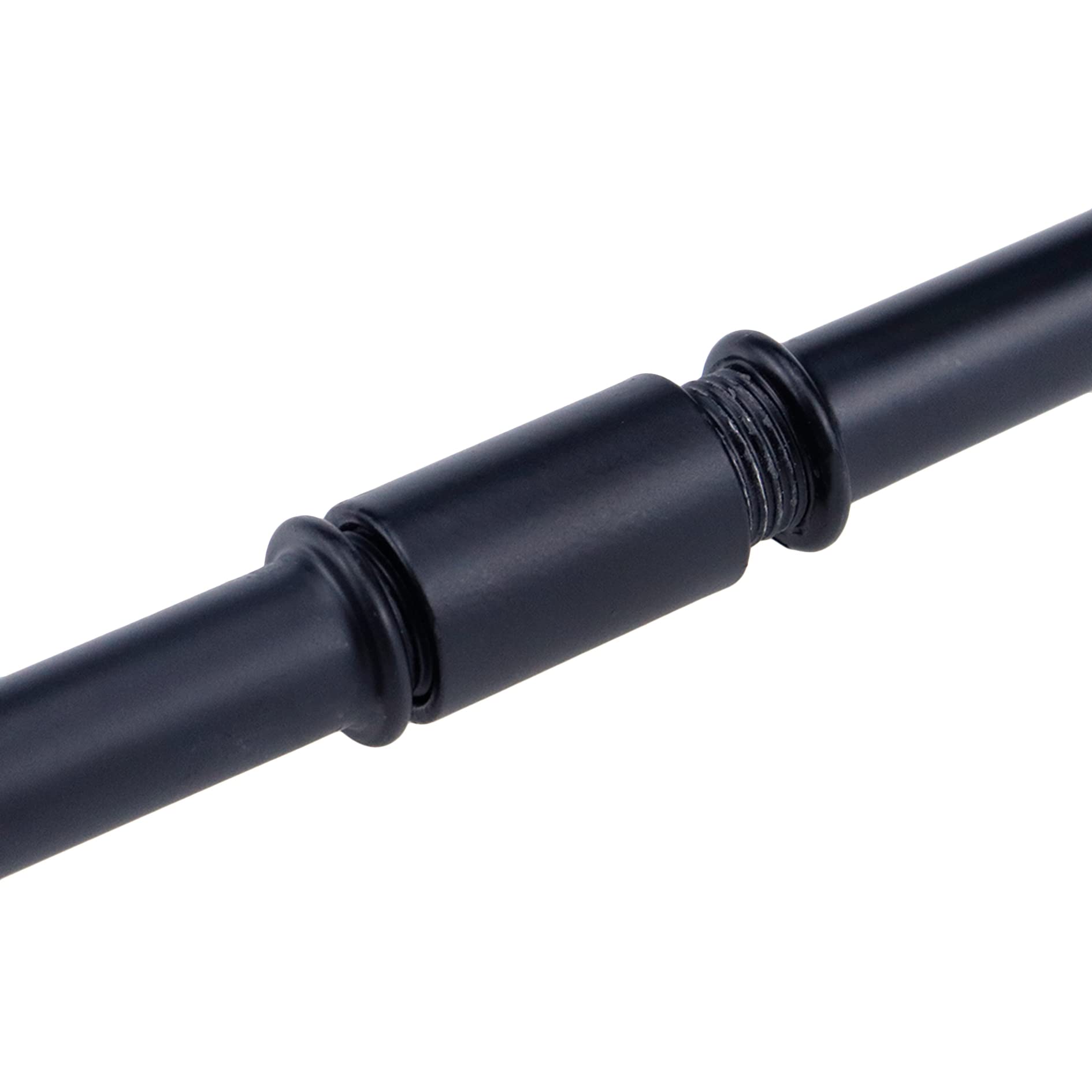 My Mironey 4 Sets Straight Pipe Lamp Stem Kit With Connector M10 Black Lamp Rod Hardware Light Fixture Parts Replacement, 7.87''