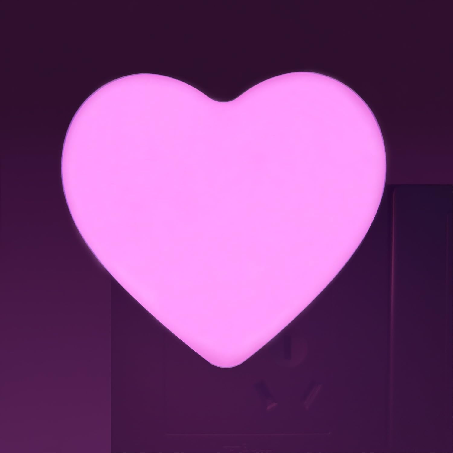 Inzu Led Night Light For Kids, Pink, Auto Dusk To Dawn Sensor, Soft Warm Light, Nursery, Bathroom, Hallway, Model 0001