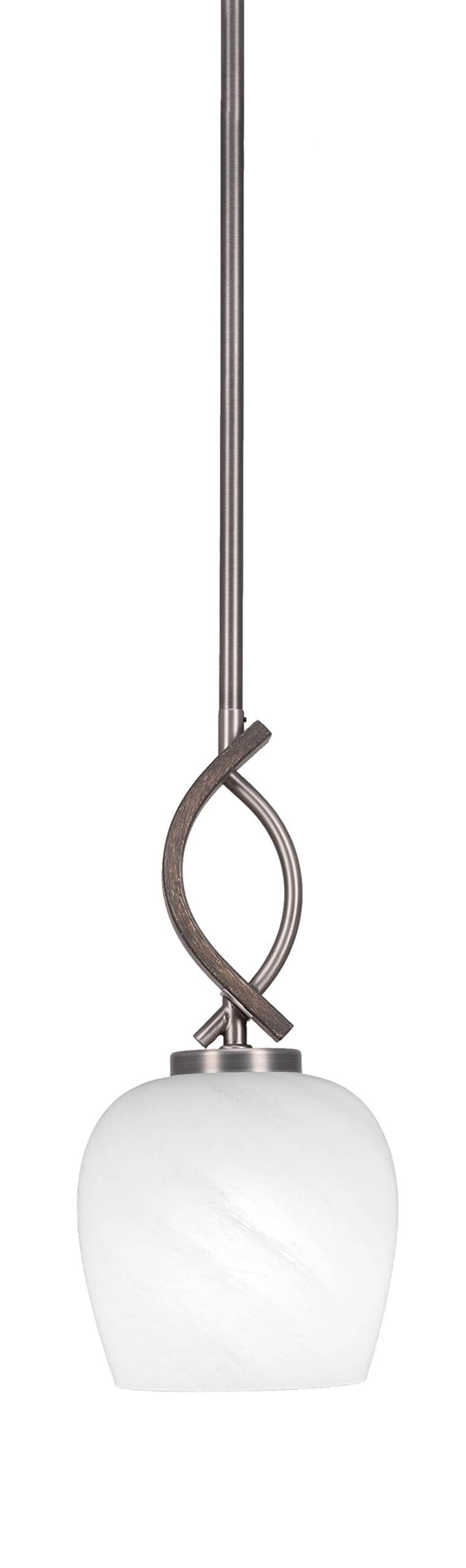 Monterey 1 Light Mini Pendant in Graphite & Wood-Look Metal (2901-GPDW-4811)