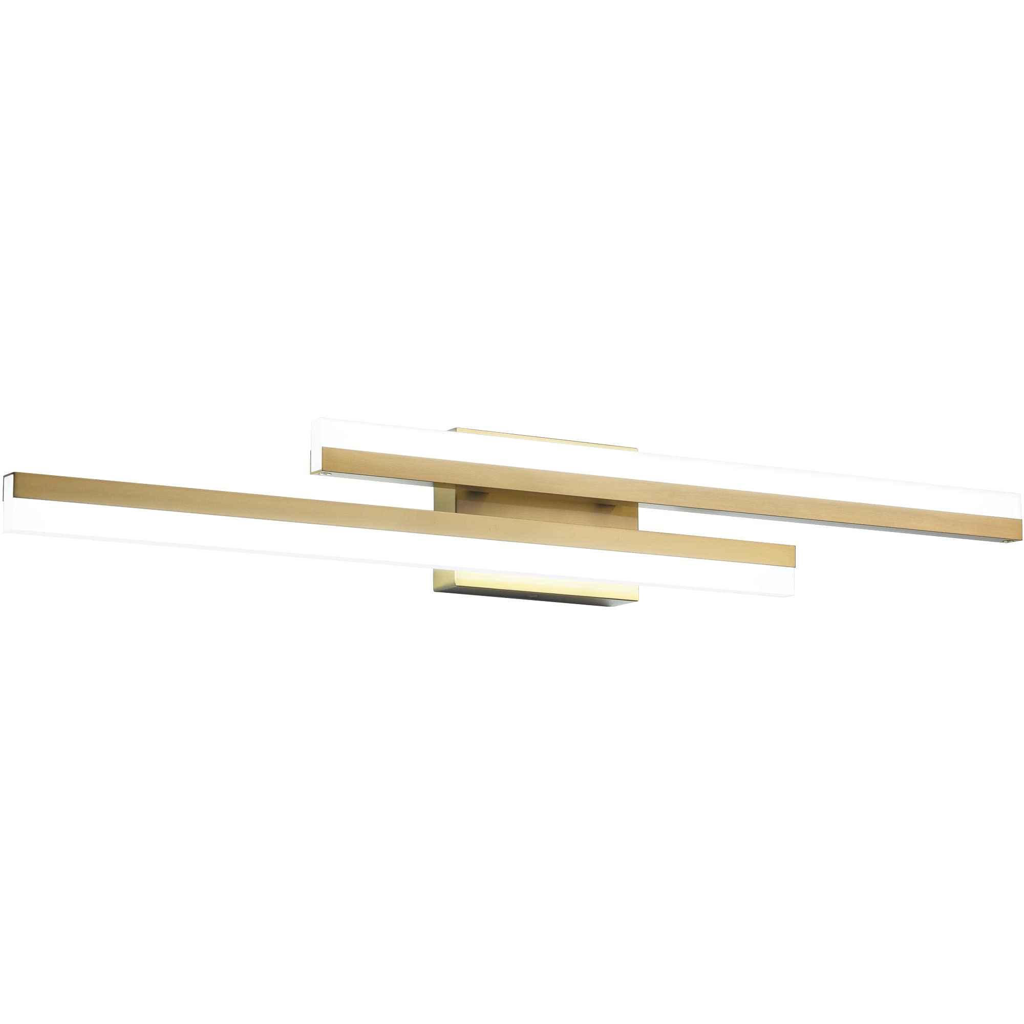 Presde 32In Dimmable Modern Led Bathroom Vanity Light Fixtures Over Mirror Brushed Gold Vanity Lighting(Cold White 6000K)