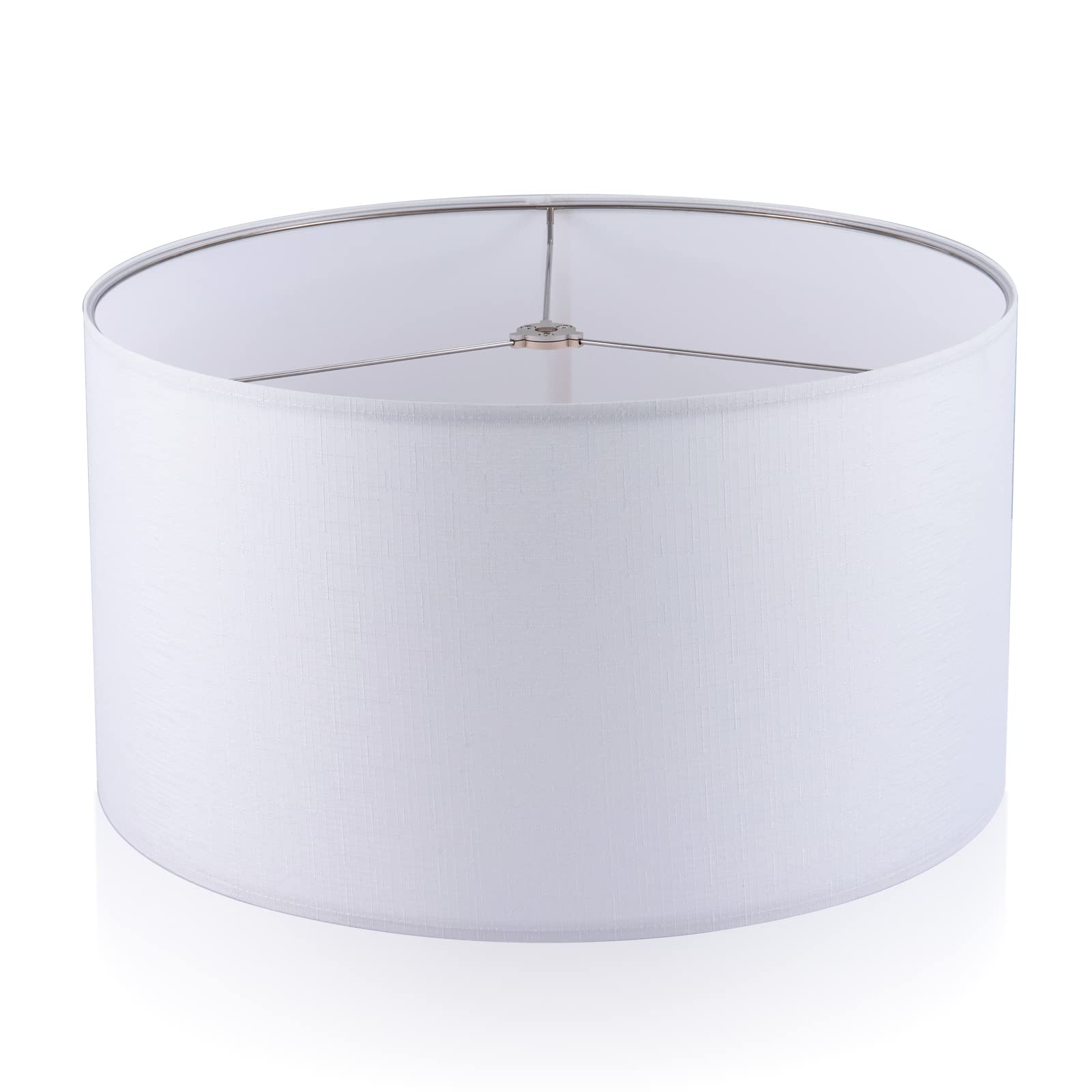 Wellmet 18''x18''x12'' Assembly Required Lampshades for Table Lamp,Bedside Lamp,Floor Lamp,Fabric Drum Lamp Shades Classic Moder