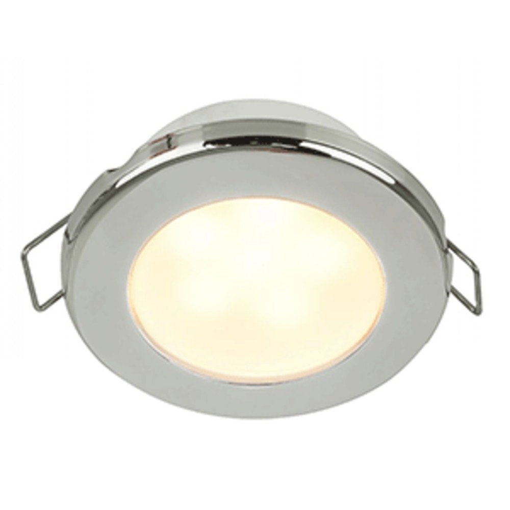 Hella Marine Euroled 75 3'' Round Spring Mount Down Light - Warm White Led - Stainless Steel Rim - 12V