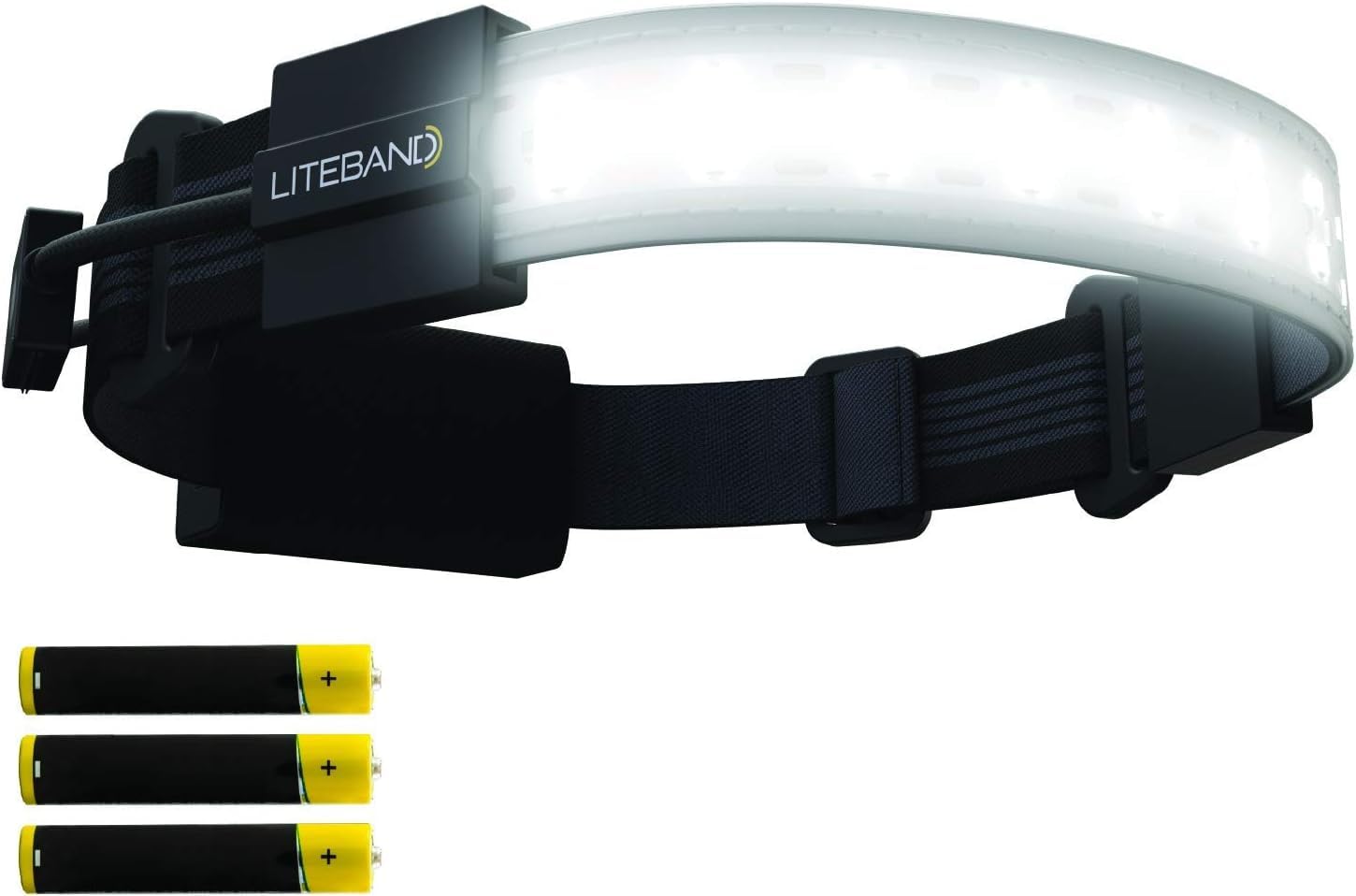 Liteband Flex 300 Lumens Led Headlamp Rechargeable Battery Powered Best Rated Super Light Head Lamps For Adults Forehead, Bright