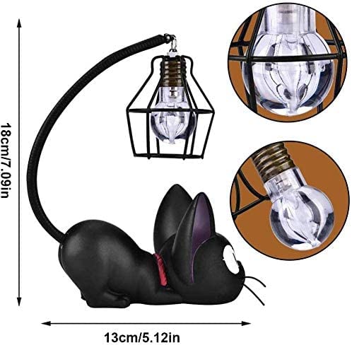 Amplug In Resin Cat Lamp, Kiki'S Lamp, Kikis Delivery Night Light For Children Gift Home Decor-Am Plug (Classic)